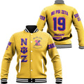 Africa Zone Baseball Jackets - Nu Psi Zeta Military Sorority