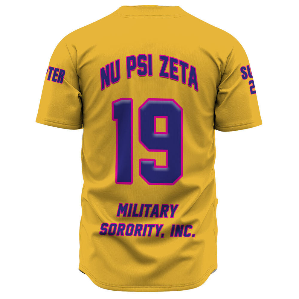 Africa Zone Baseball Jerseys - Nu Psi Zeta Military Sorority