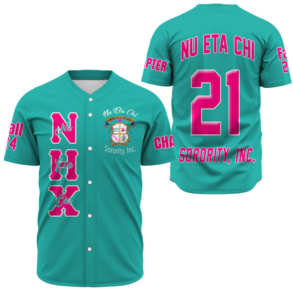 Africa Zone Baseball Jerseys - Nu Eta Chi Sorority A31