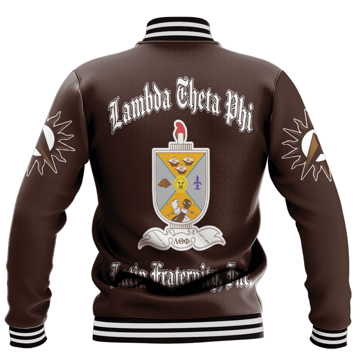 Africa Zone Baseball Jackets - Lambda Theta Phi Latin Fraternity A31