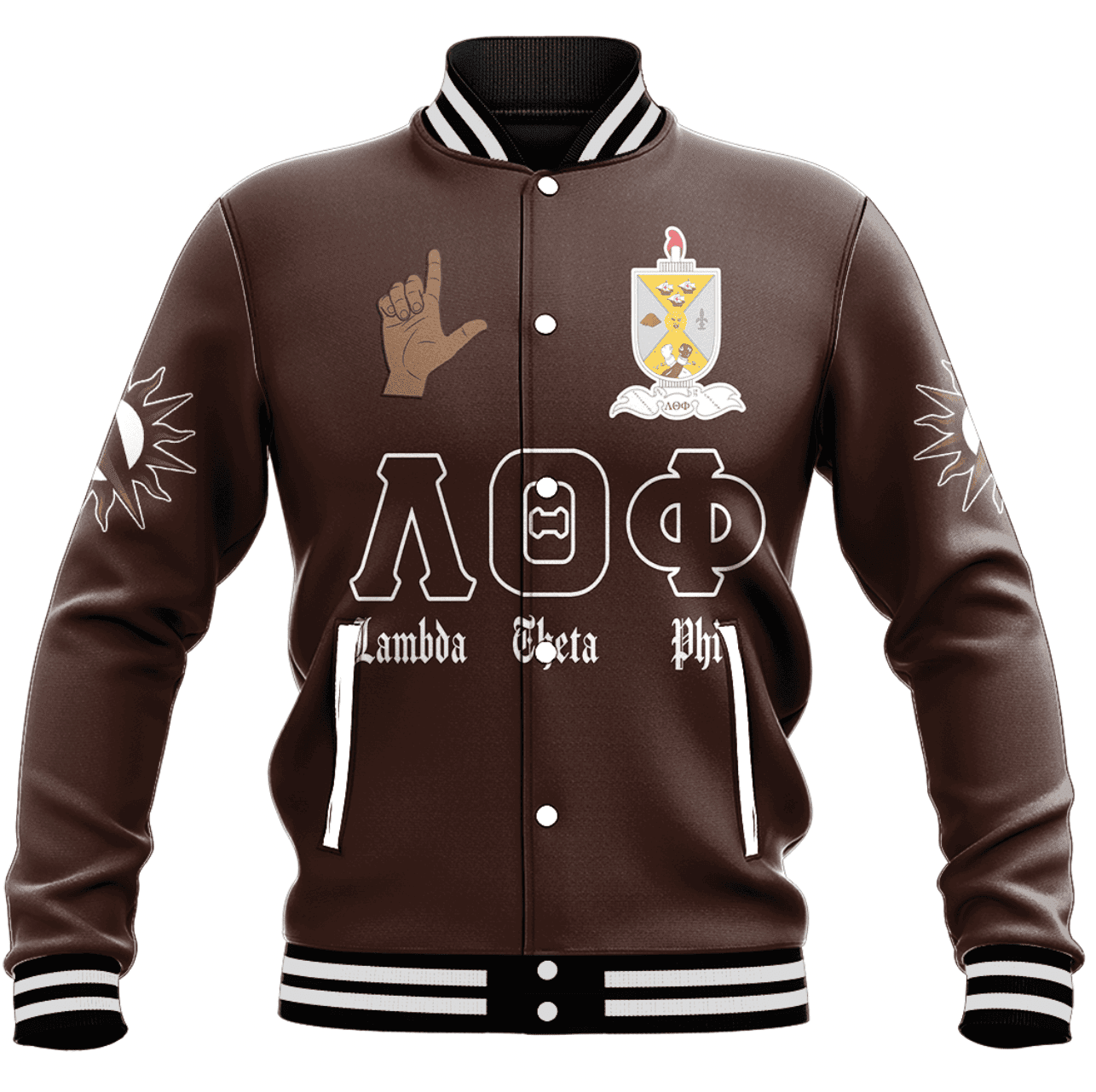 Africa Zone Baseball Jackets - Lambda Theta Phi Latin Fraternity A31