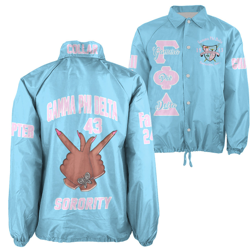 (Custom) Africa Zone Jacket - Gamma Phi Delta Sorority Handsign Crossing Jacket A31