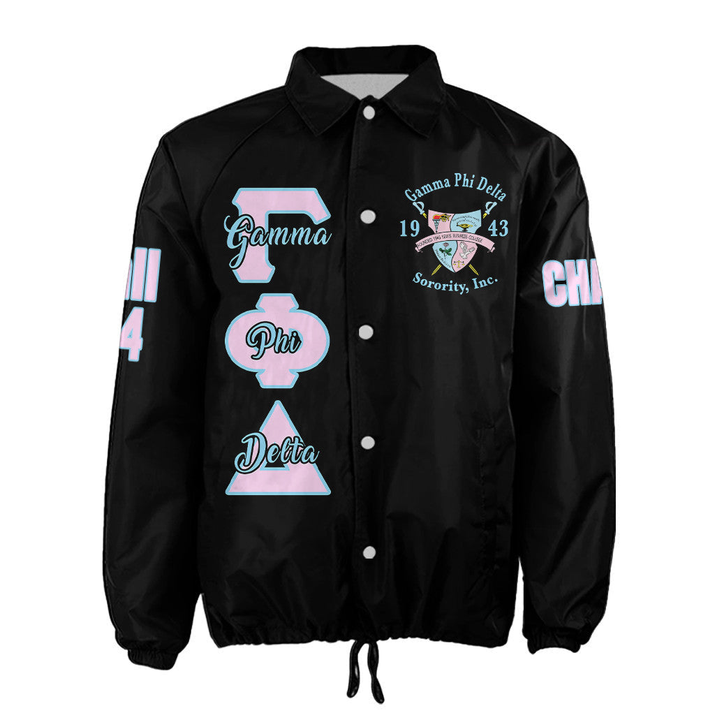 (Custom) Africa Zone Jacket - Gamma Phi Delta Sorority Handsign Crossing Jacket A31