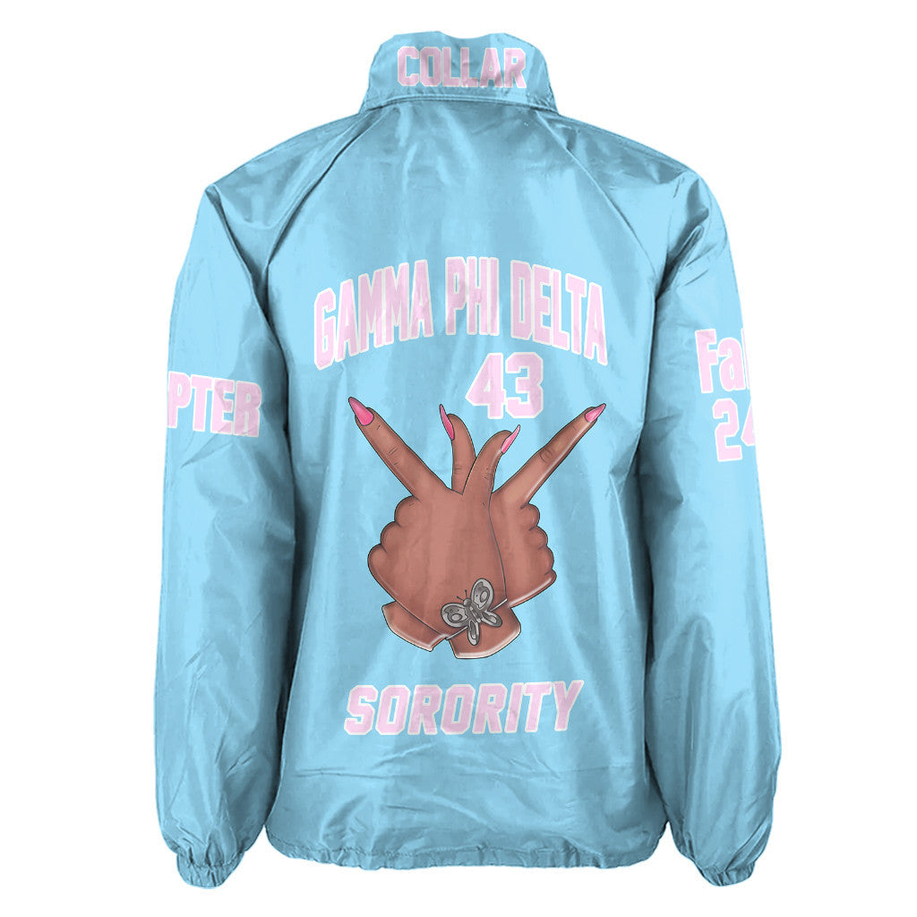 (Custom) Africa Zone Jacket - Gamma Phi Delta Sorority Handsign Crossing Jacket A31