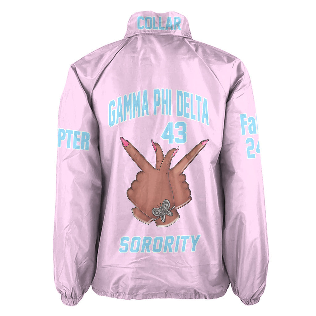(Custom) Africa Zone Jacket - Gamma Phi Delta Sorority Handsign Crossing Jacket A31