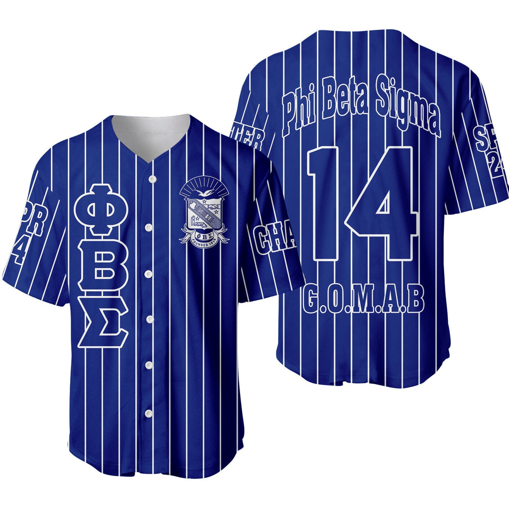 (Personalized) Sigmas 1914 Brotherhood Pin Striped Baseball Jersey