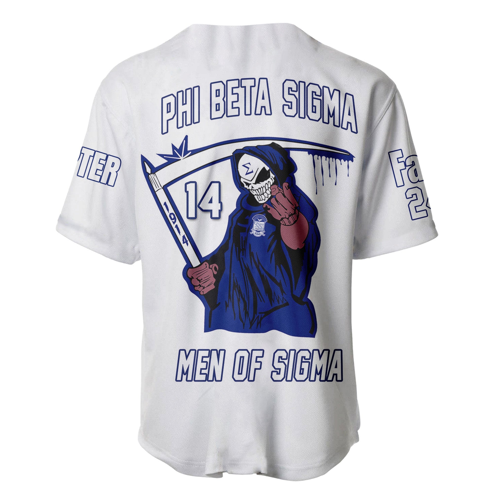 (Custom) Africazone Baseball Jersey - Phi Beta Sigma Fraternity Bleed A31