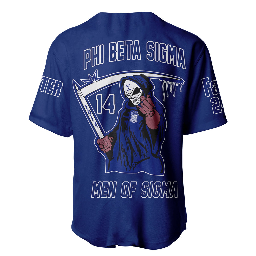 (Custom) Africazone Baseball Jersey - Phi Beta Sigma Fraternity Bleed A31
