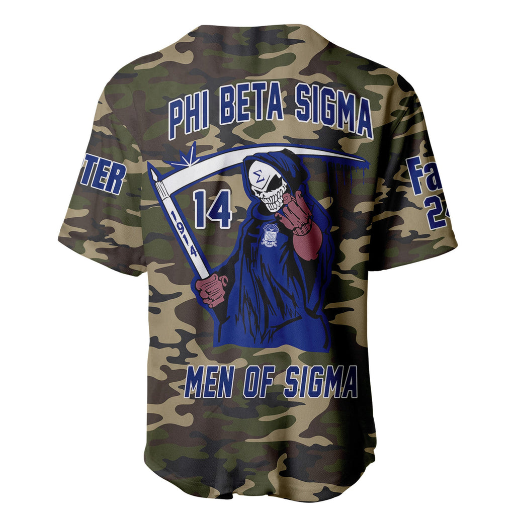 (Custom) Africazone Baseball Jersey - Phi Beta Sigma Fraternity Bleed A31