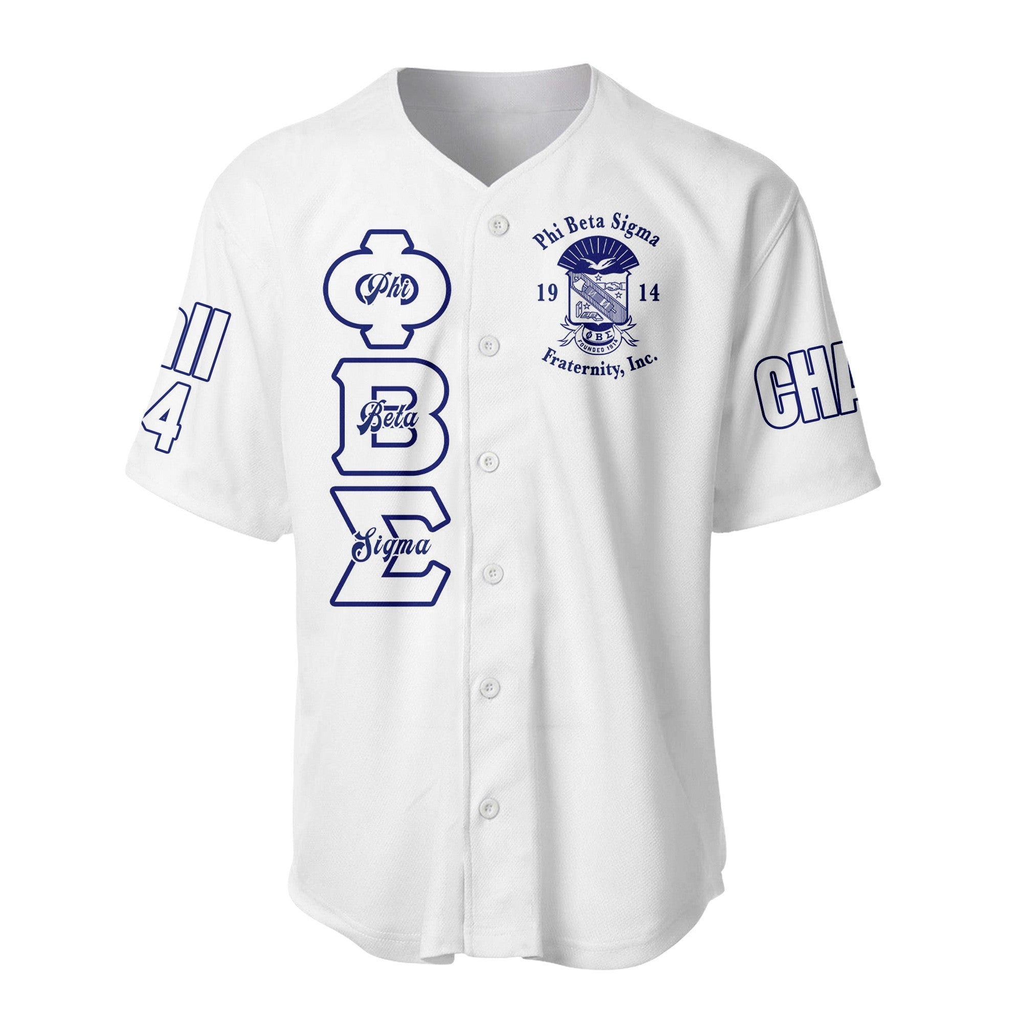 (Custom) Africazone Baseball Jersey - Phi Beta Sigma Fraternity Bleed A31