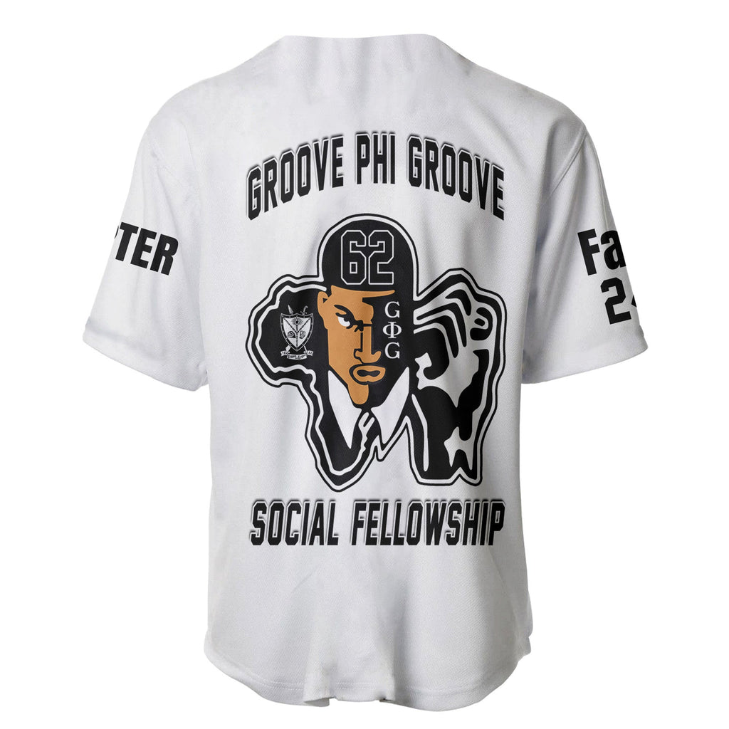 (Custom) Africazone Baseball Jersey - Groove Phi Groove Social Fellowship A31