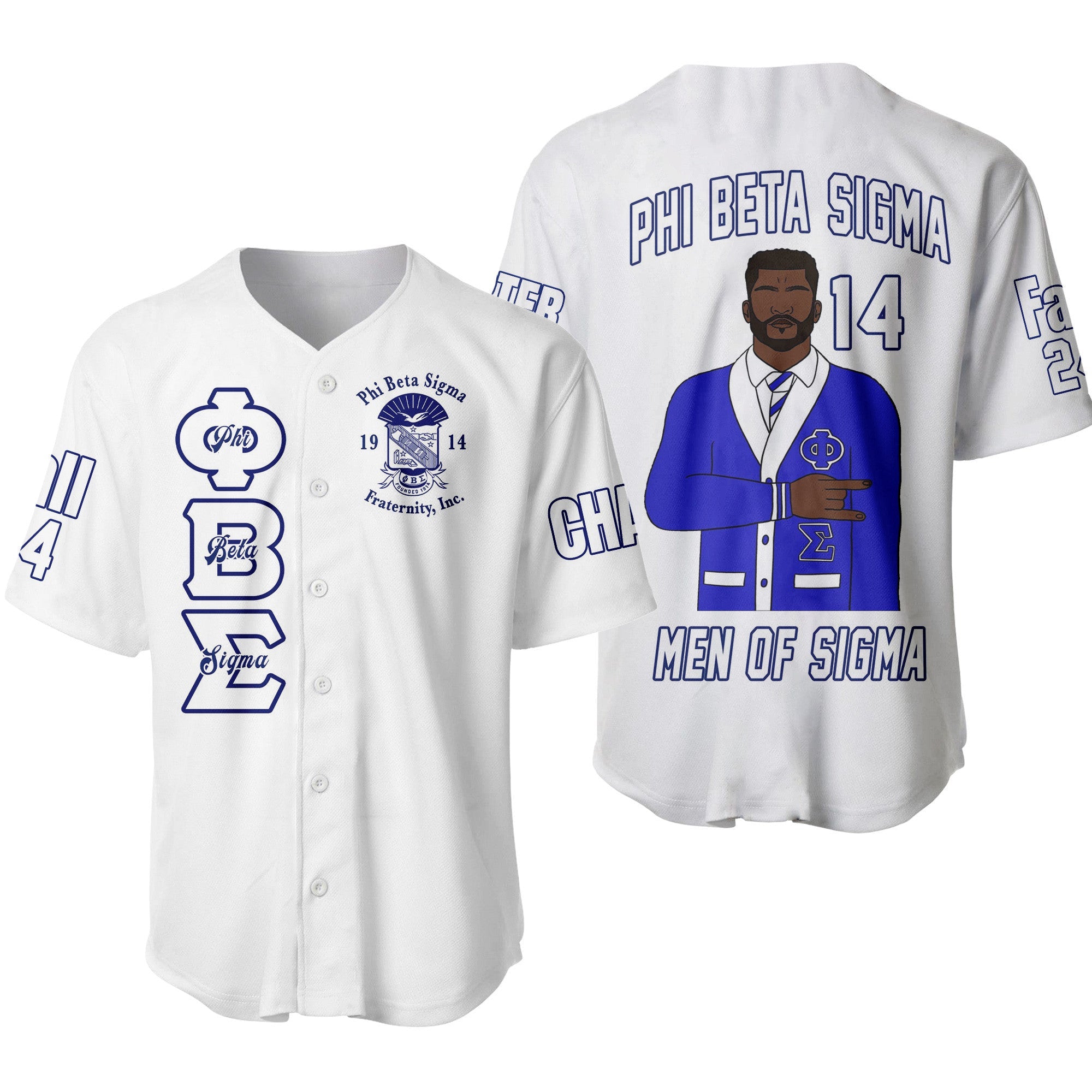 (Custom) Africazone Baseball Jersey - Phi Beta Sigma Fraternity A31