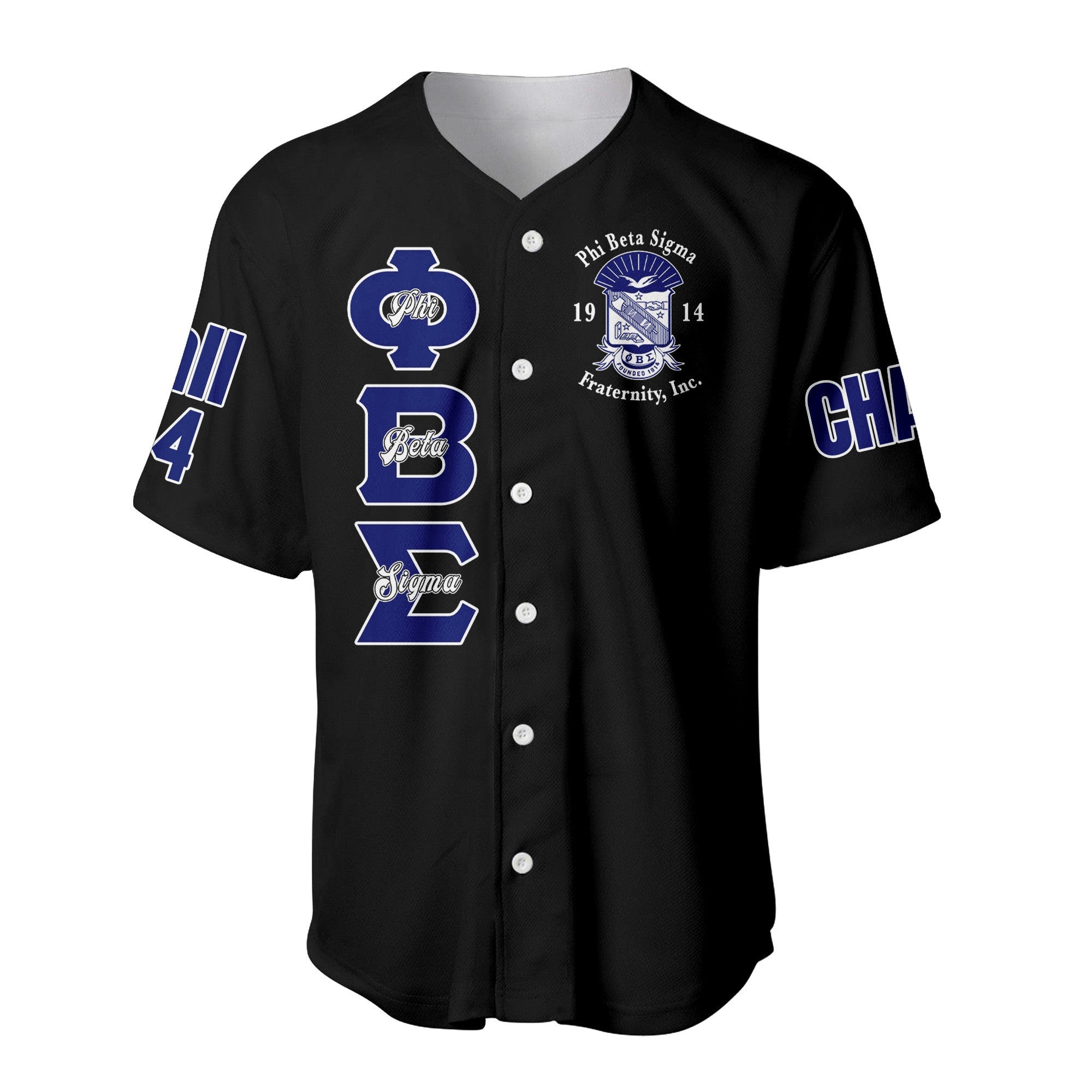 (Custom) Africazone Baseball Jersey - Phi Beta Sigma Fraternity A31