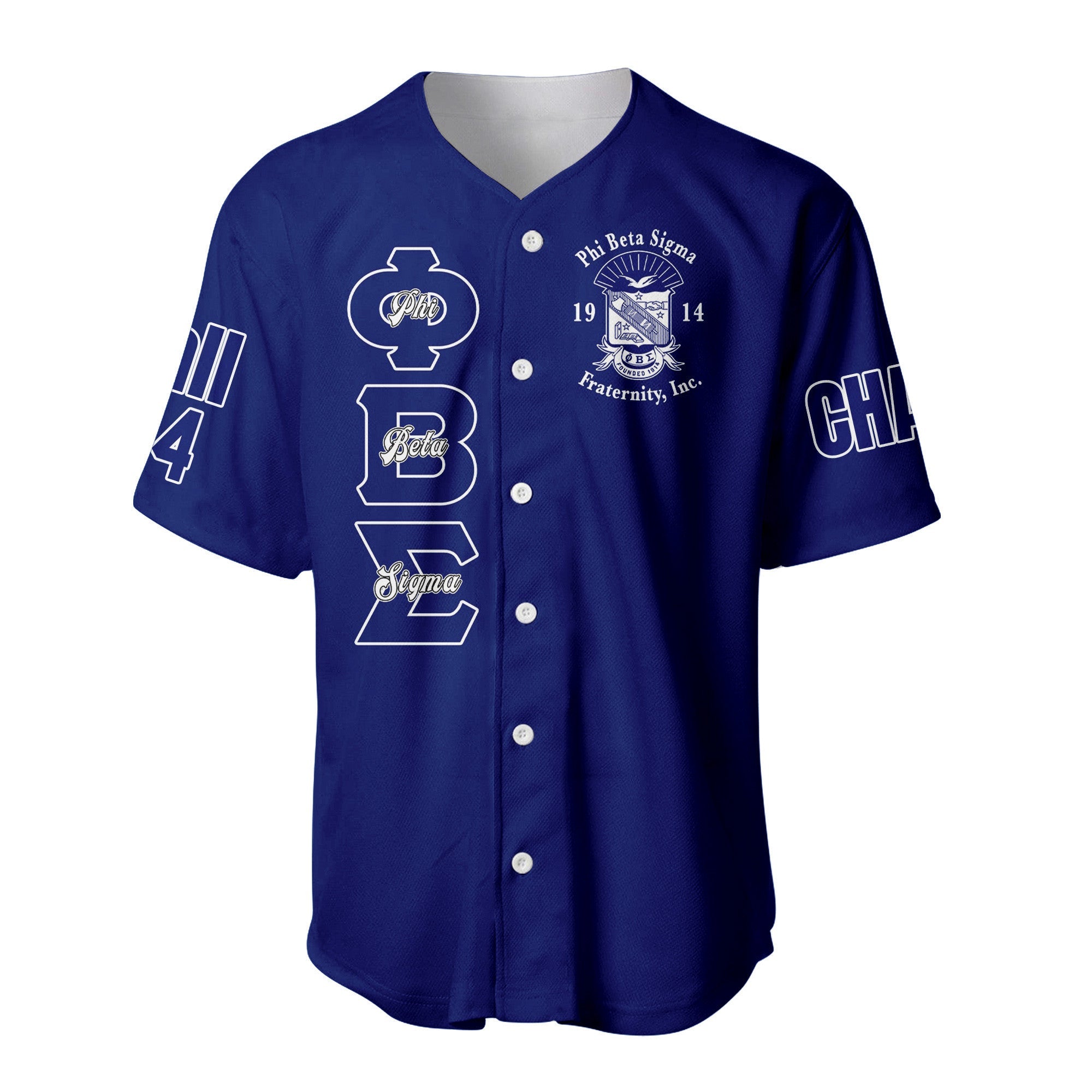 (Custom) Africazone Baseball Jersey - Phi Beta Sigma Fraternity A31