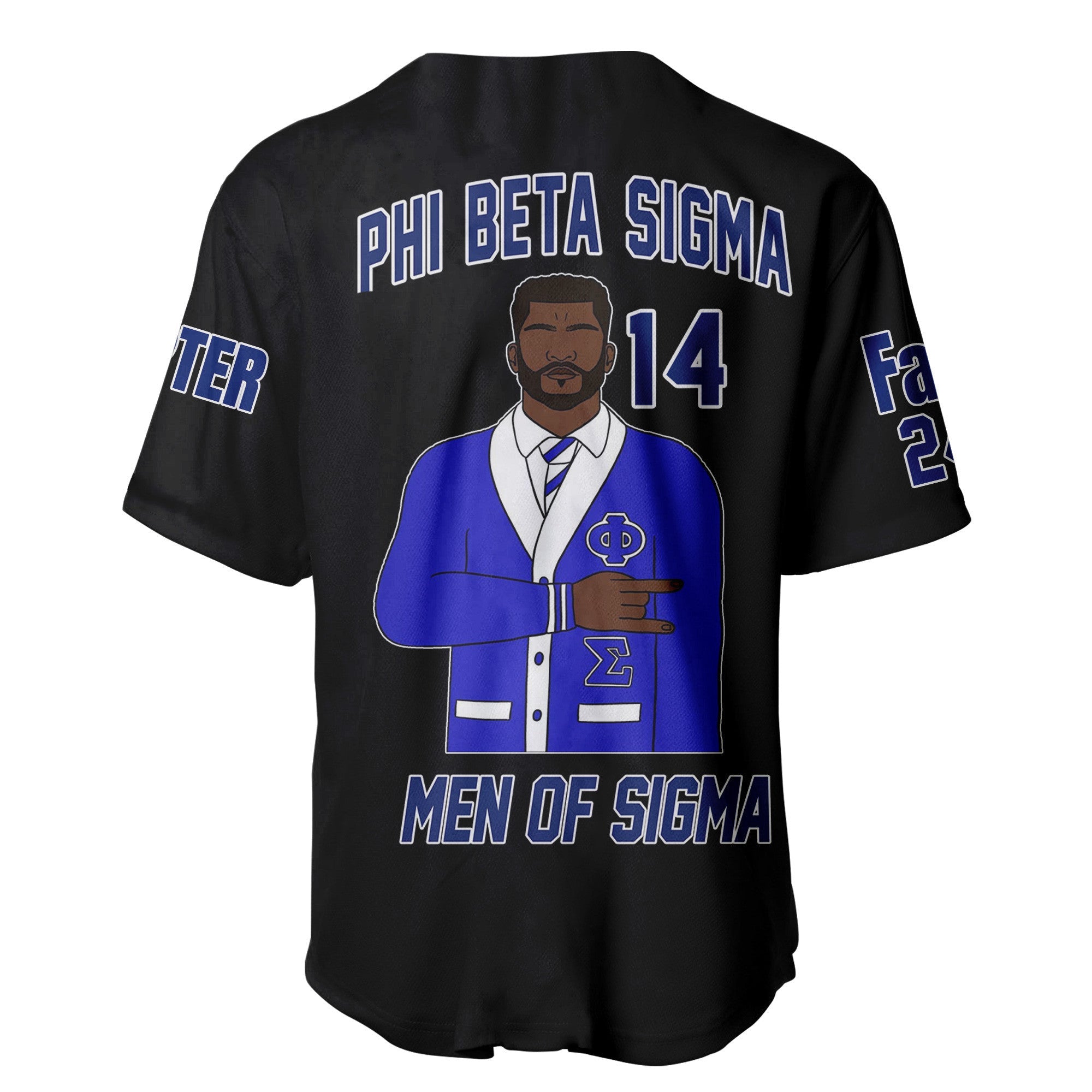 (Custom) Africazone Baseball Jersey - Phi Beta Sigma Fraternity A31