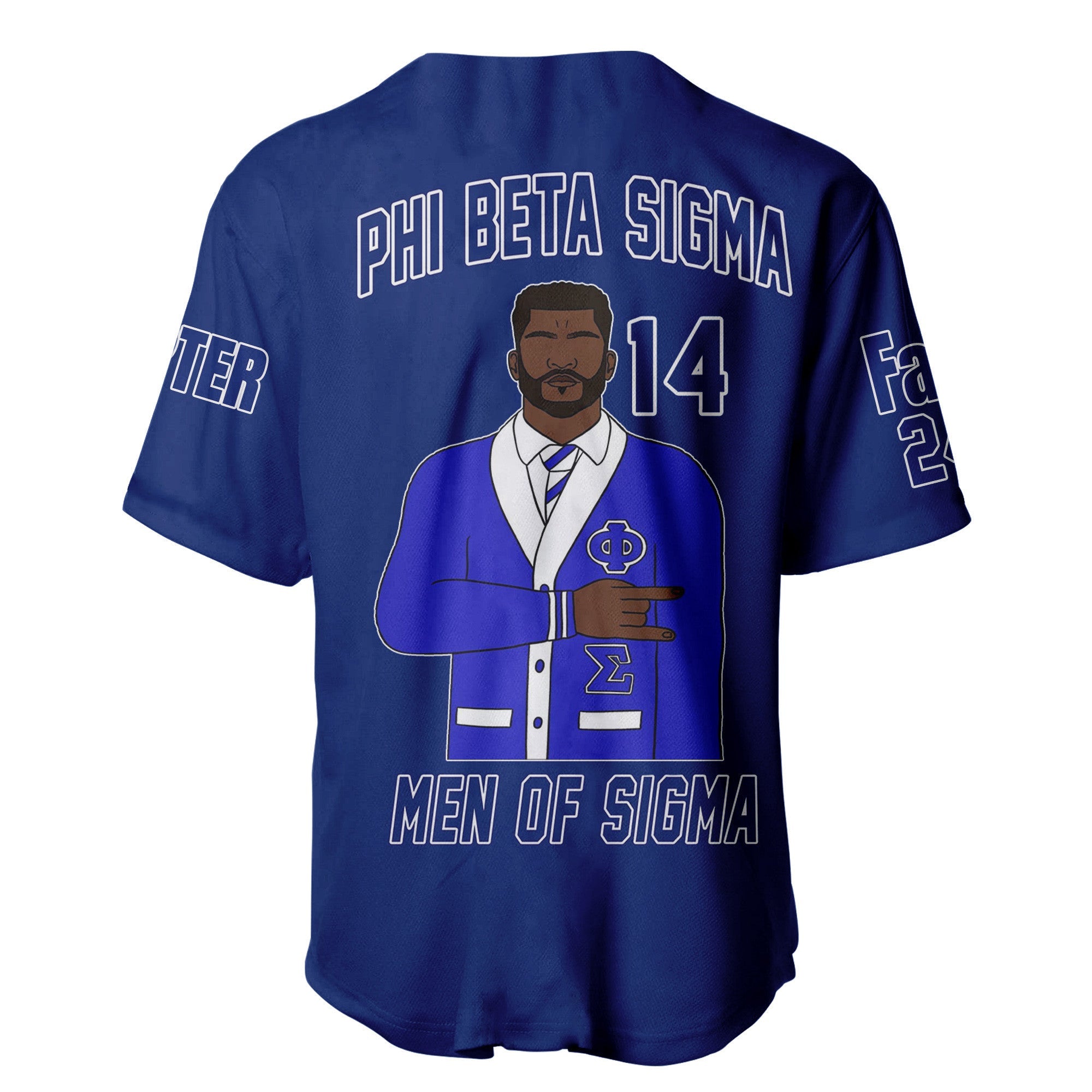 (Custom) Africazone Baseball Jersey - Phi Beta Sigma Fraternity A31