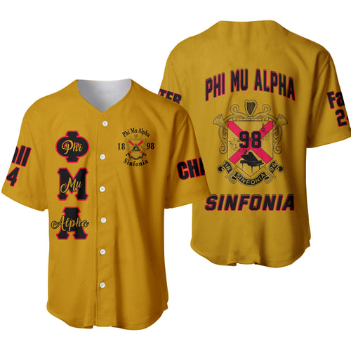 (Custom) Africazone Baseball Jersey - Phi Mu Alpha Sinfonia A31