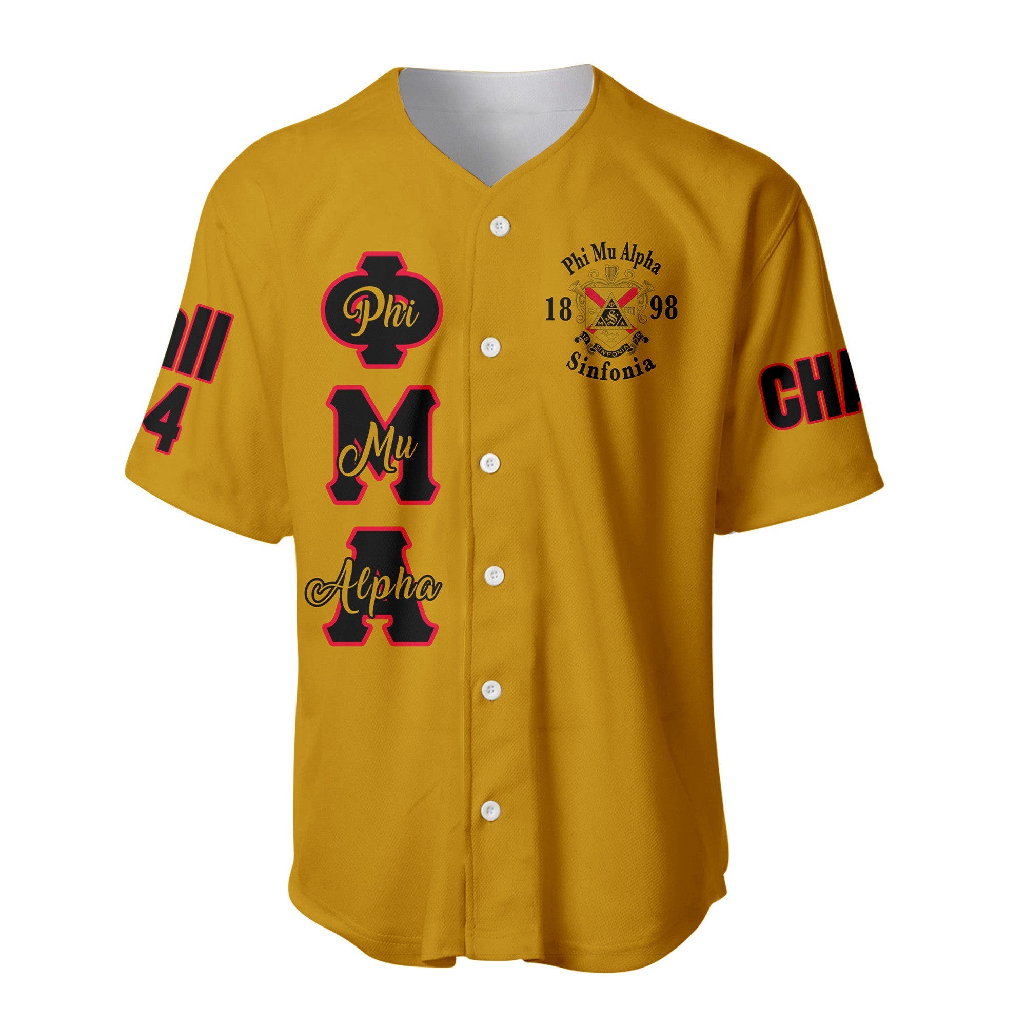 (Custom) Africazone Baseball Jersey - Phi Mu Alpha Sinfonia A31