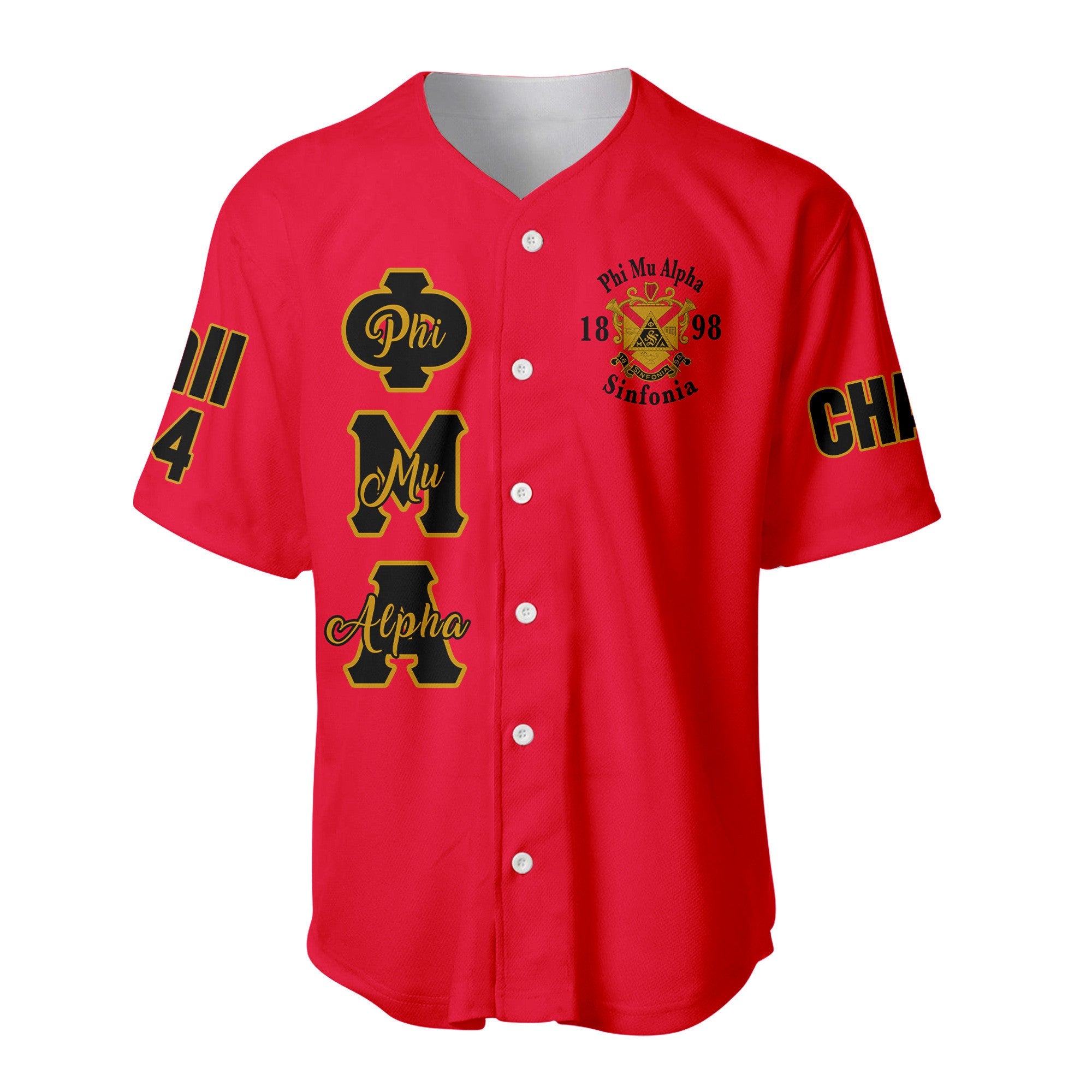 (Custom) Africazone Baseball Jersey - Phi Mu Alpha Sinfonia A31