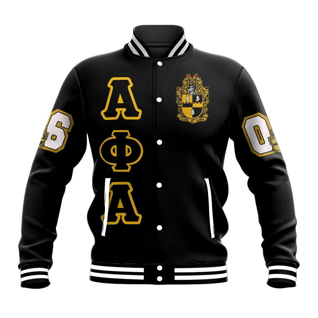 Alpha Phi Alpha Letters Baseball Jacket J0 | Africazon