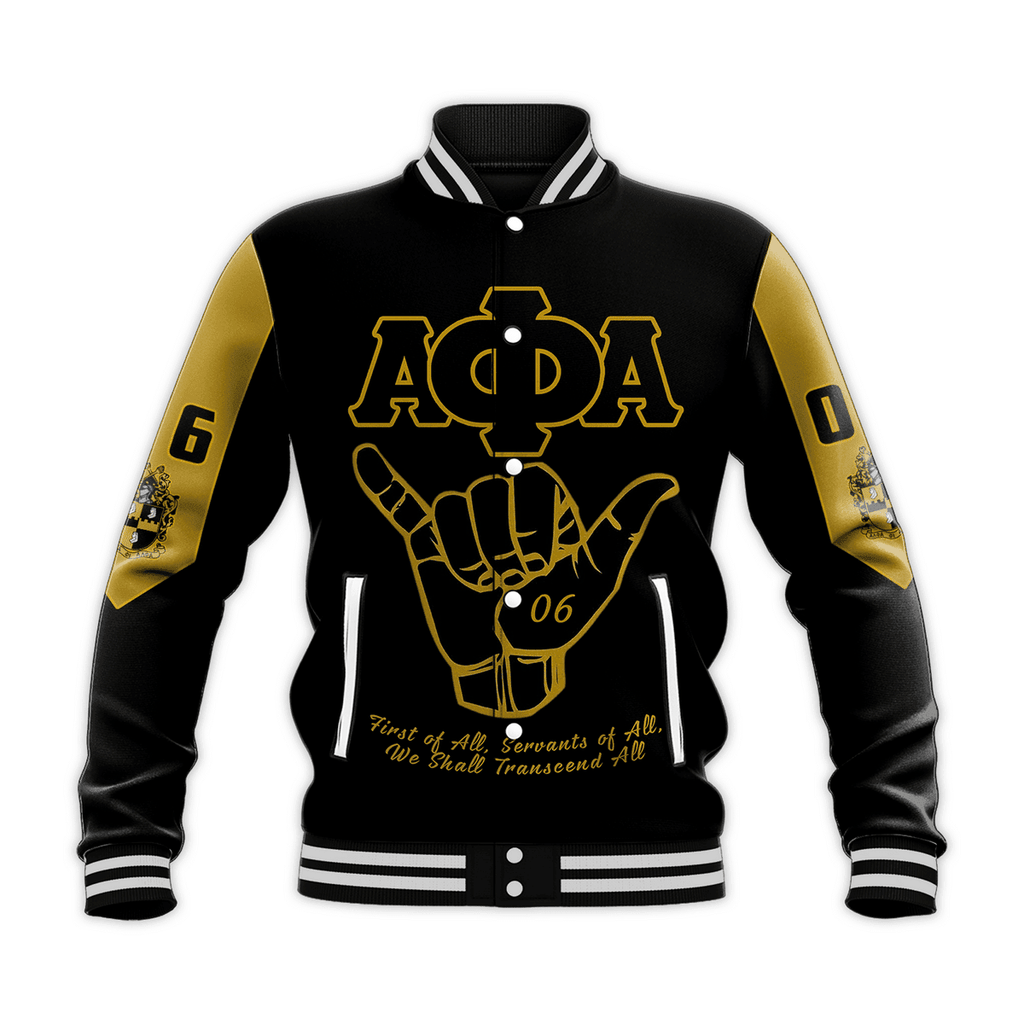 Africa Zone Jacket - (Custom) Alpha Phi Alpha Motto Baseball Jackets A31