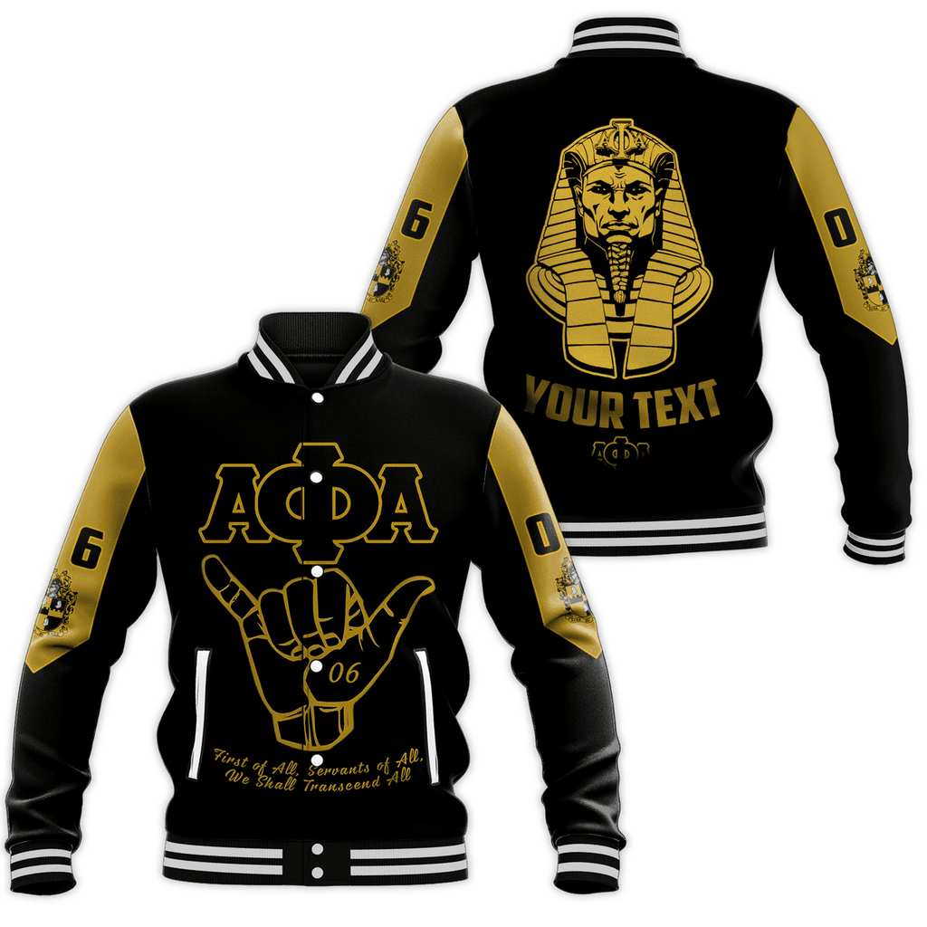 Africa Zone Jacket - (Custom) Alpha Phi Alpha Motto Baseball Jackets A31