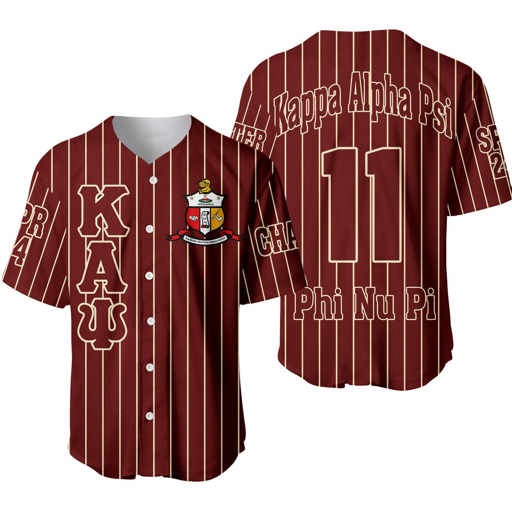 (Personalized) Nupes 1911 Brotherhood Pin Striped Baseball Jersey