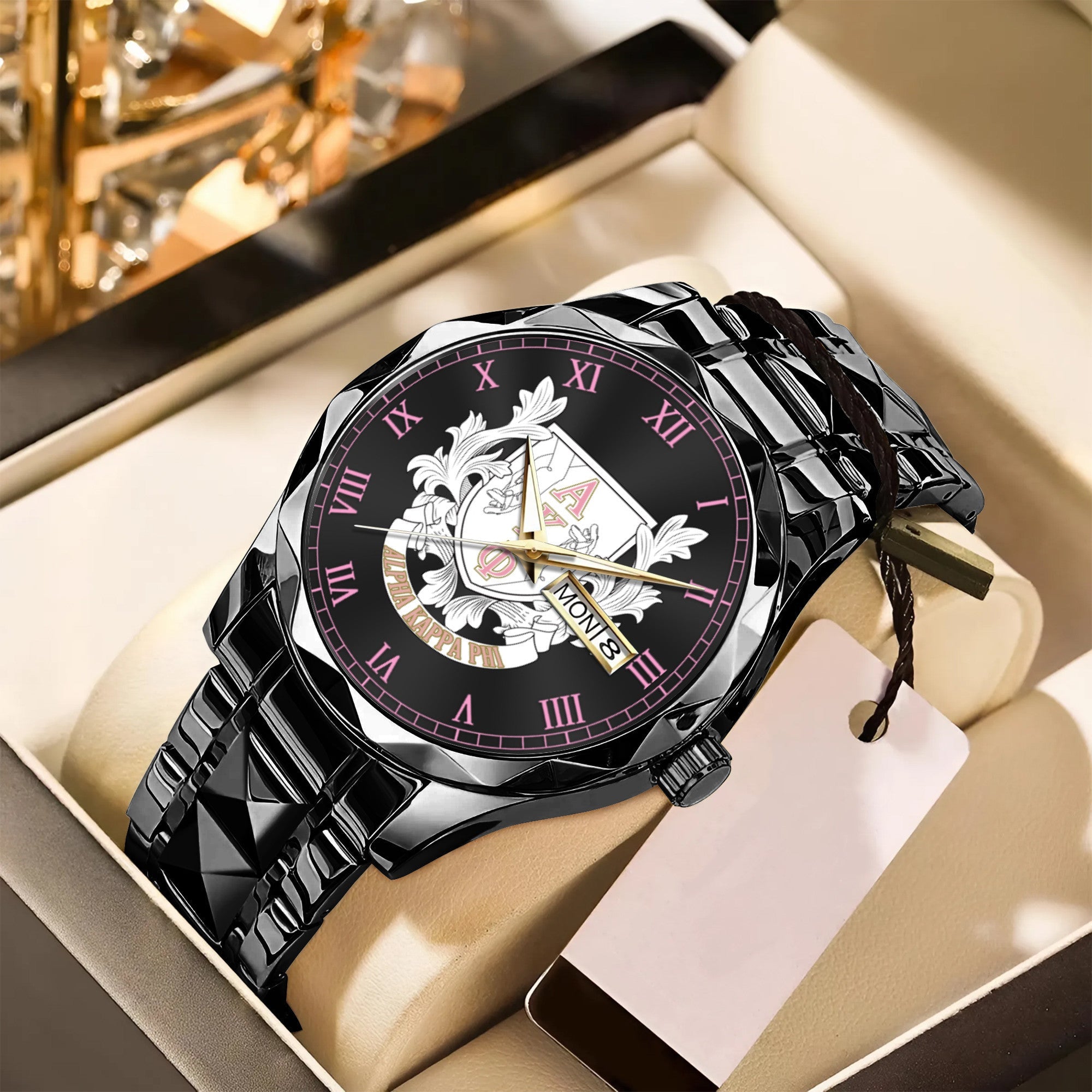 Greeklife Accessories - Alpha Kappa Phi Sorority Alloy Luxury Quartz Watch A31