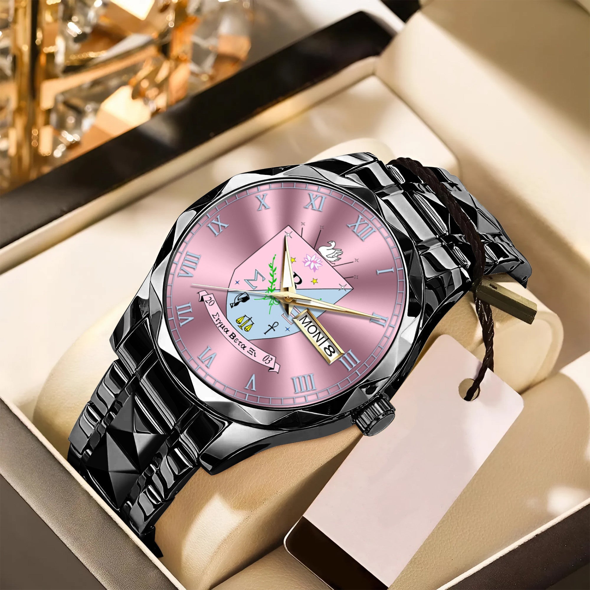 Greeklife Accessories - Sigma Beta Xi Sorority Alloy Luxury Quartz Watch A31