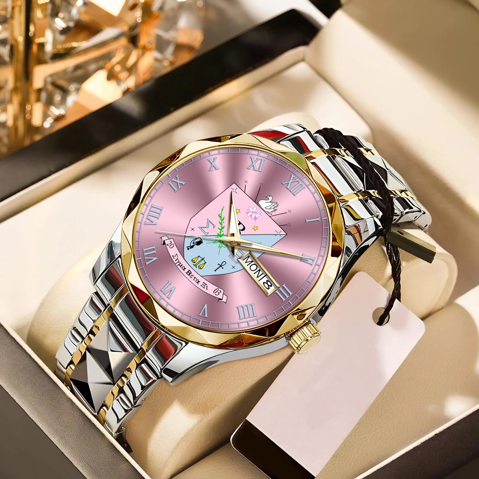 Greeklife Accessories - Sigma Beta Xi Sorority Alloy Luxury Quartz Watch A31