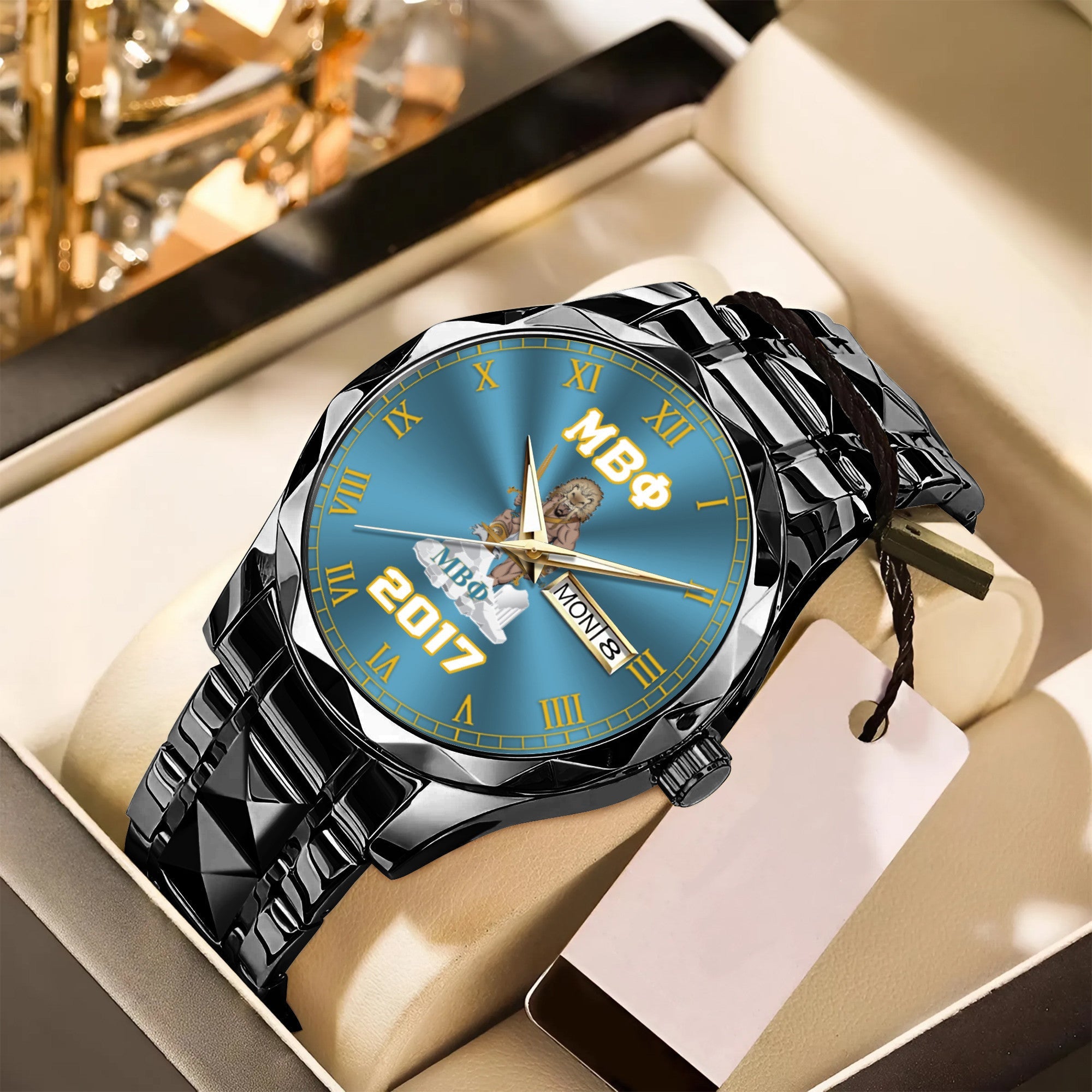 Greeklife Accessories - Mu Beta Phi Military Fraternity King Alloy Luxury Quartz Watch A31