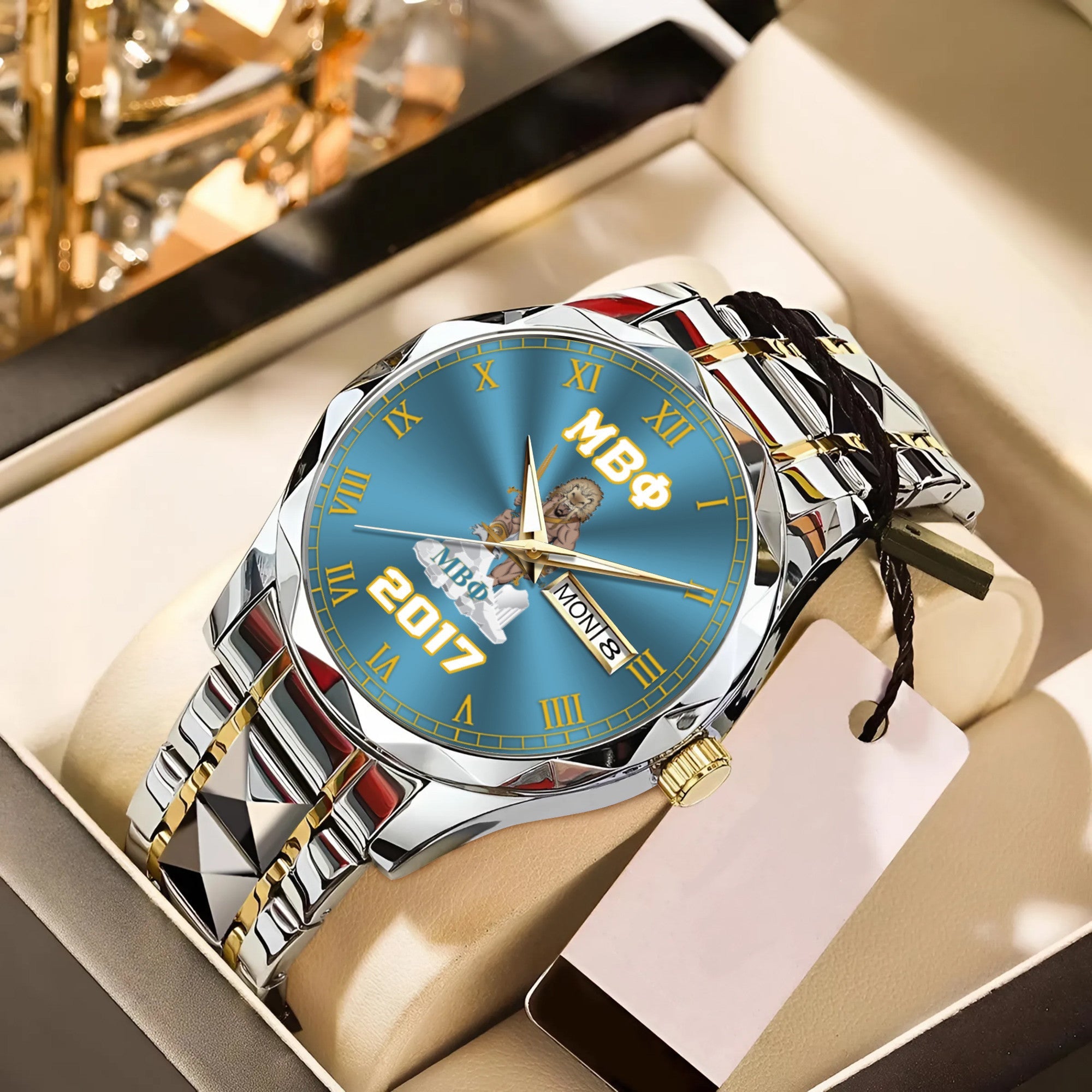 Greeklife Accessories - Mu Beta Phi Military Fraternity King Alloy Luxury Quartz Watch A31