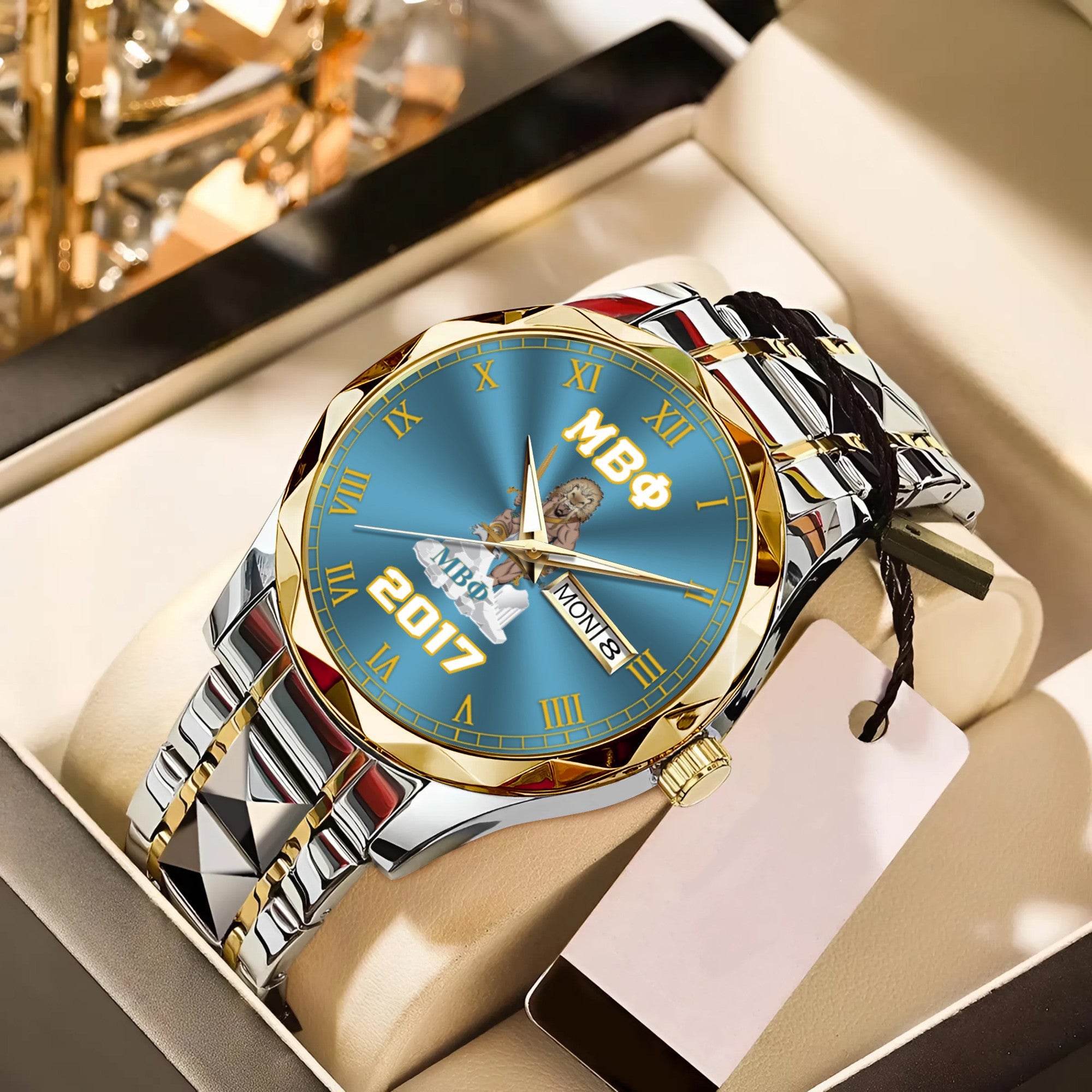 Greeklife Accessories - Mu Beta Phi Military Fraternity King Alloy Luxury Quartz Watch A31
