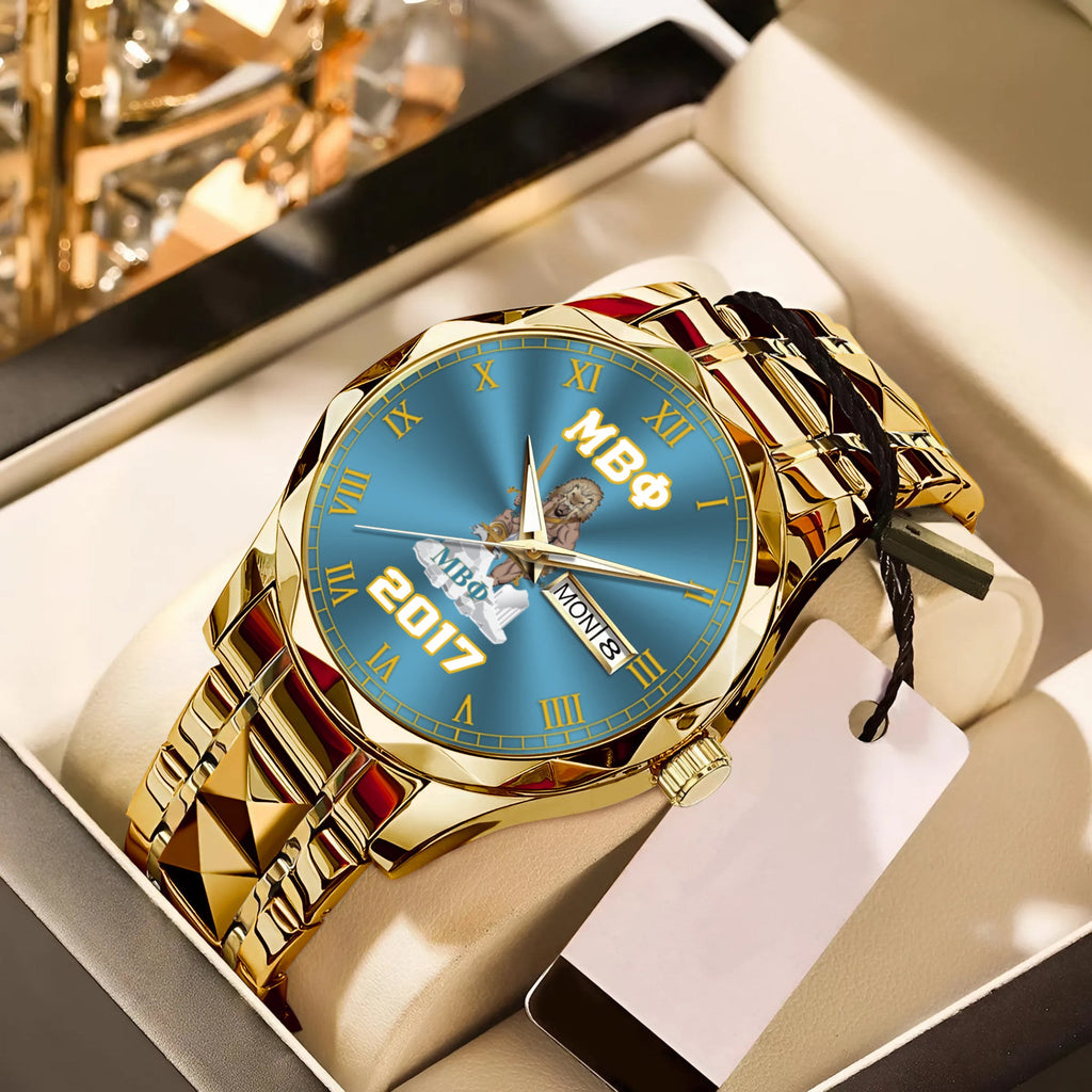 Greeklife Accessories - Mu Beta Phi Military Fraternity King Alloy Luxury Quartz Watch A31