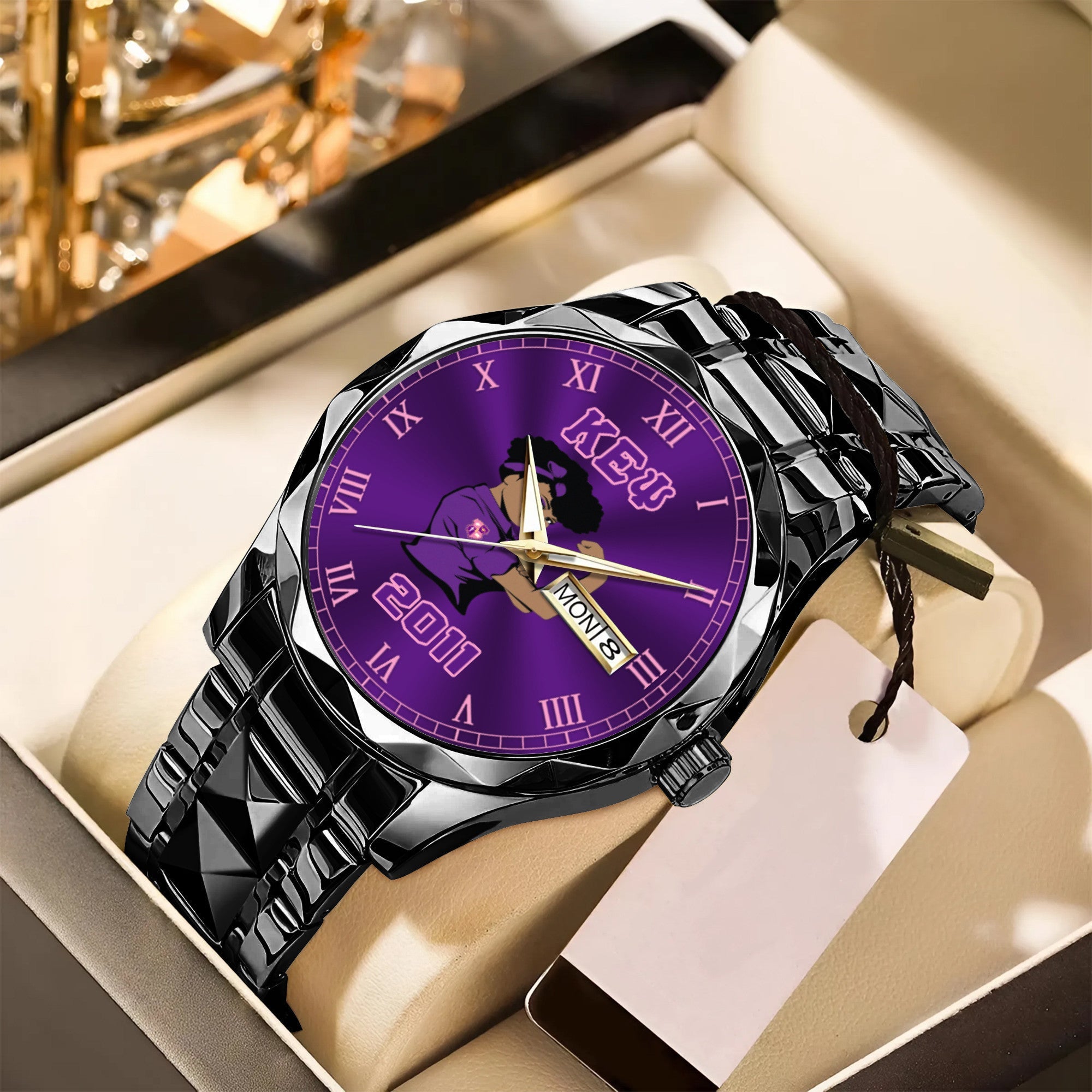Greeklife Accessories - Kappa Epsilon Psi Military Sorority Lady Alloy Luxury Quartz Watch A31