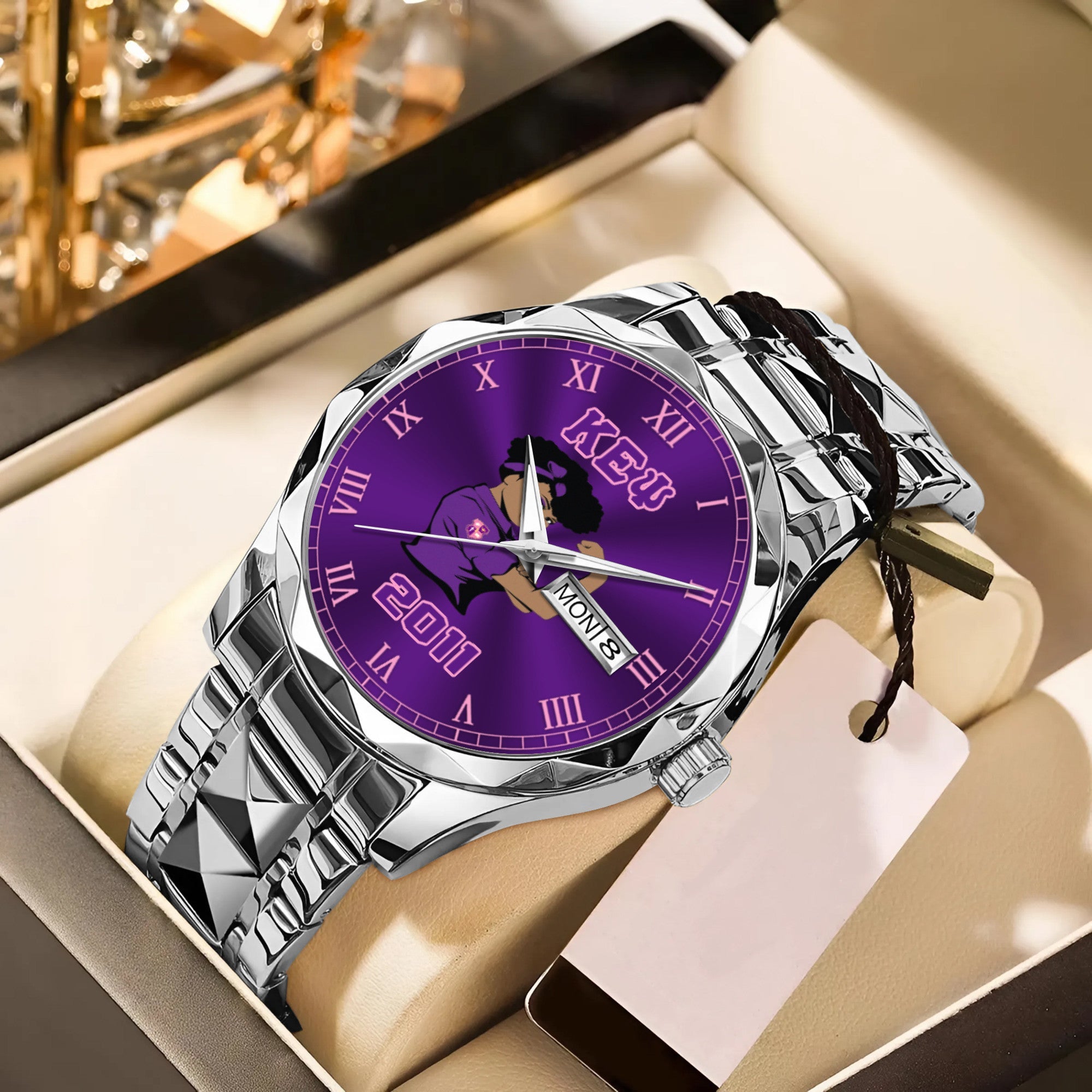 Greeklife Accessories - Kappa Epsilon Psi Military Sorority Lady Alloy Luxury Quartz Watch A31