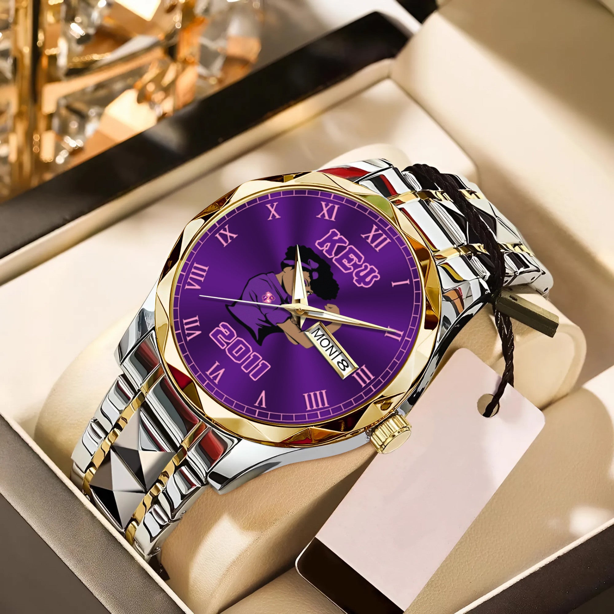 Greeklife Accessories - Kappa Epsilon Psi Military Sorority Lady Alloy Luxury Quartz Watch A31