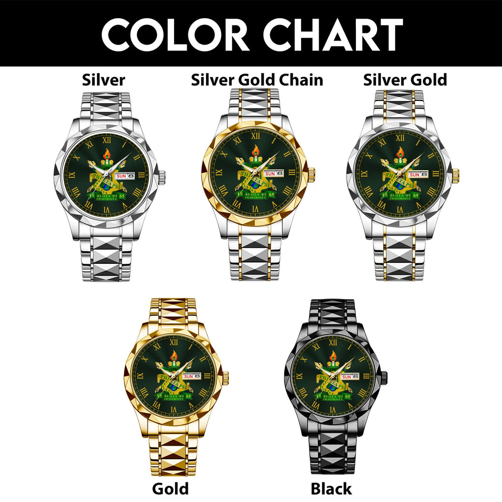 Greeklife Accessories - Phi Eta Psi Fraternity Alloy Luxury Quartz Watch A31