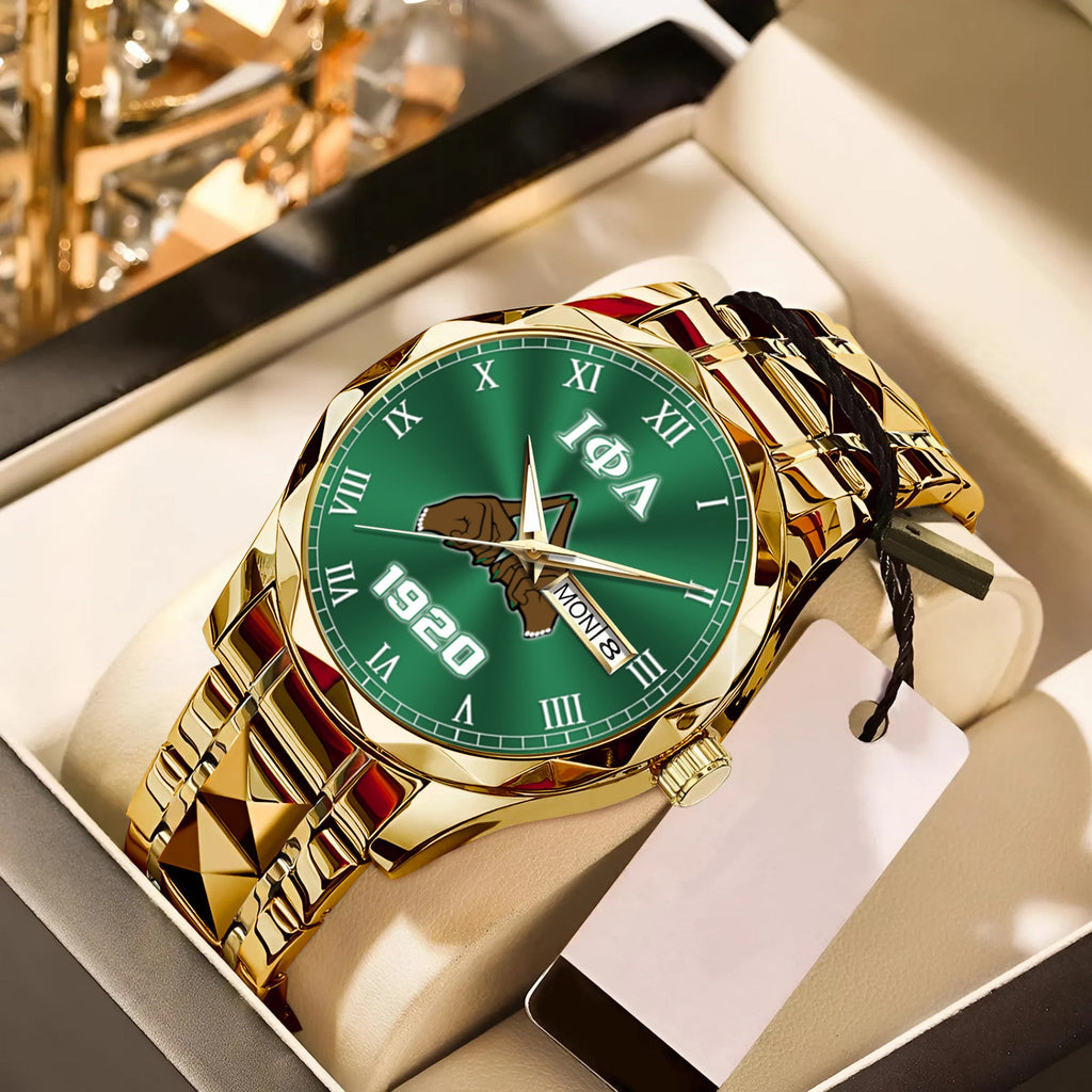 Greeklife Accessories - Iota Phi Lambda Sorority Handsign Alloy Luxury Quartz Watch A31