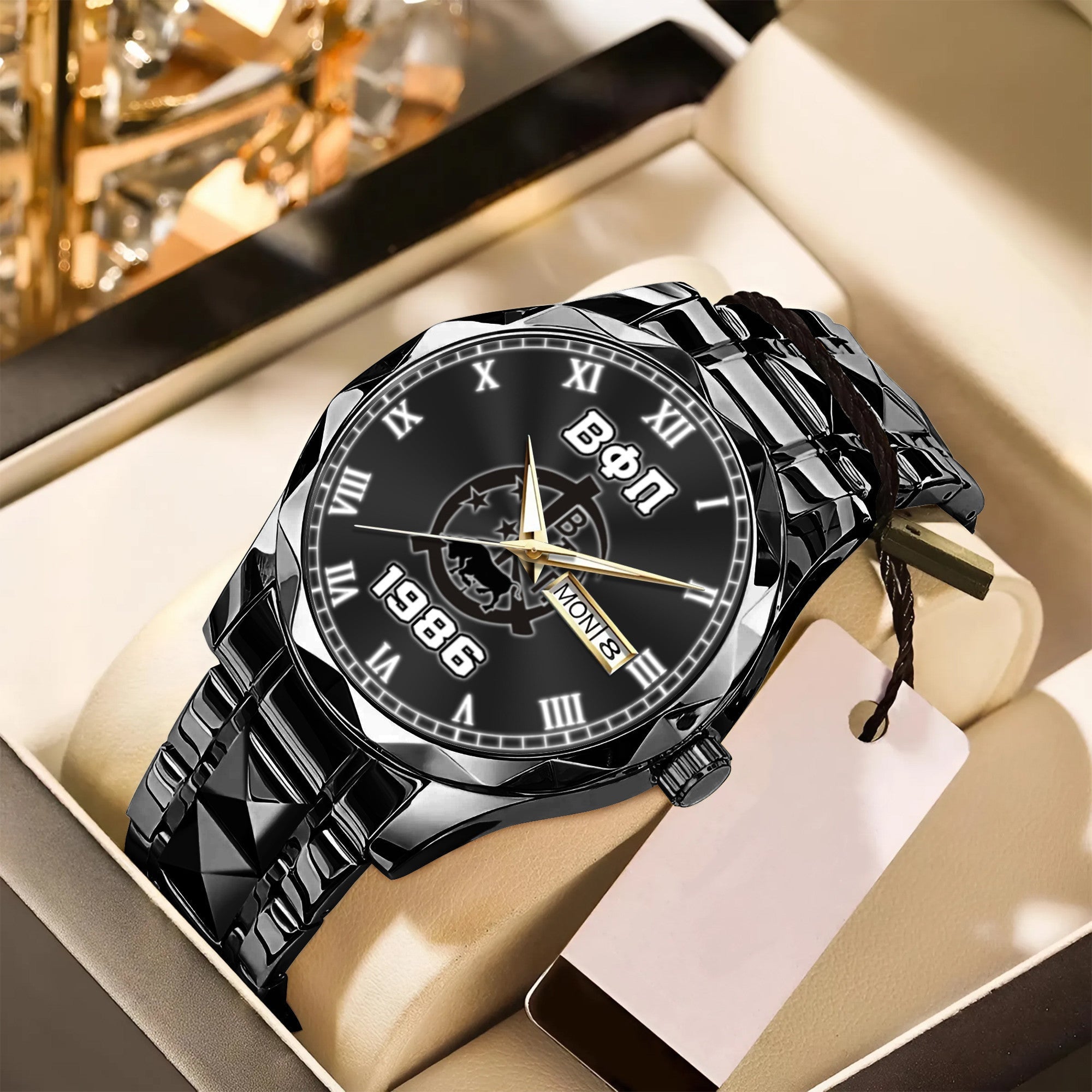 Greeklife Accessories - Beta Phi Pi Fraternity Gaur Alloy Luxury Quartz Watch A31