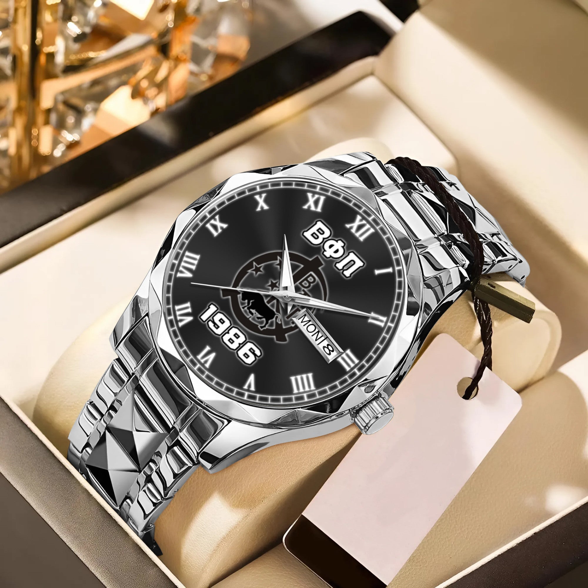 Greeklife Accessories - Beta Phi Pi Fraternity Gaur Alloy Luxury Quartz Watch A31