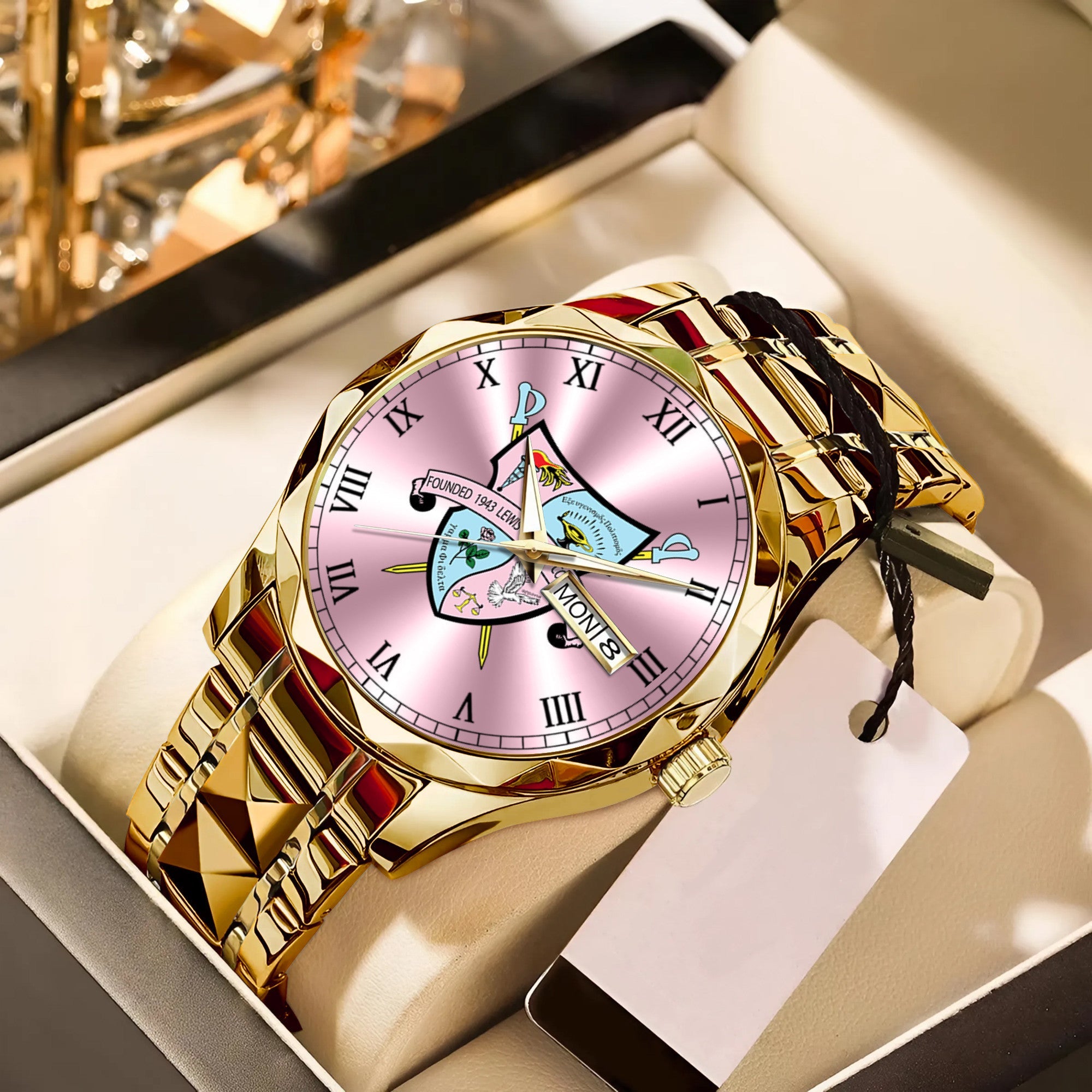 Greeklife Accessories - Gamma Phi Delta Sorority Alloy Luxury Quartz Watch A31