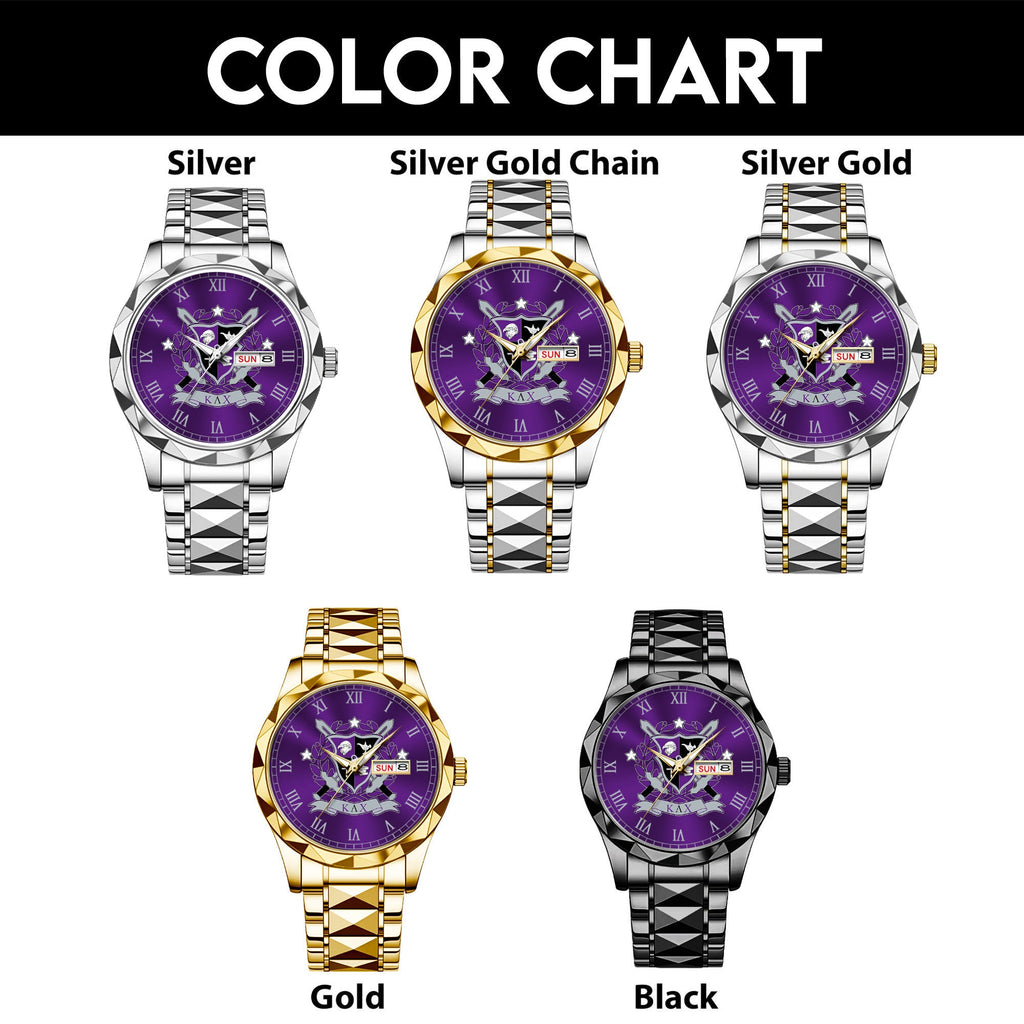 Greeklife Accessories - Kappa Lambda Chi Military Fraternity Alloy Luxury Quartz Watch A31