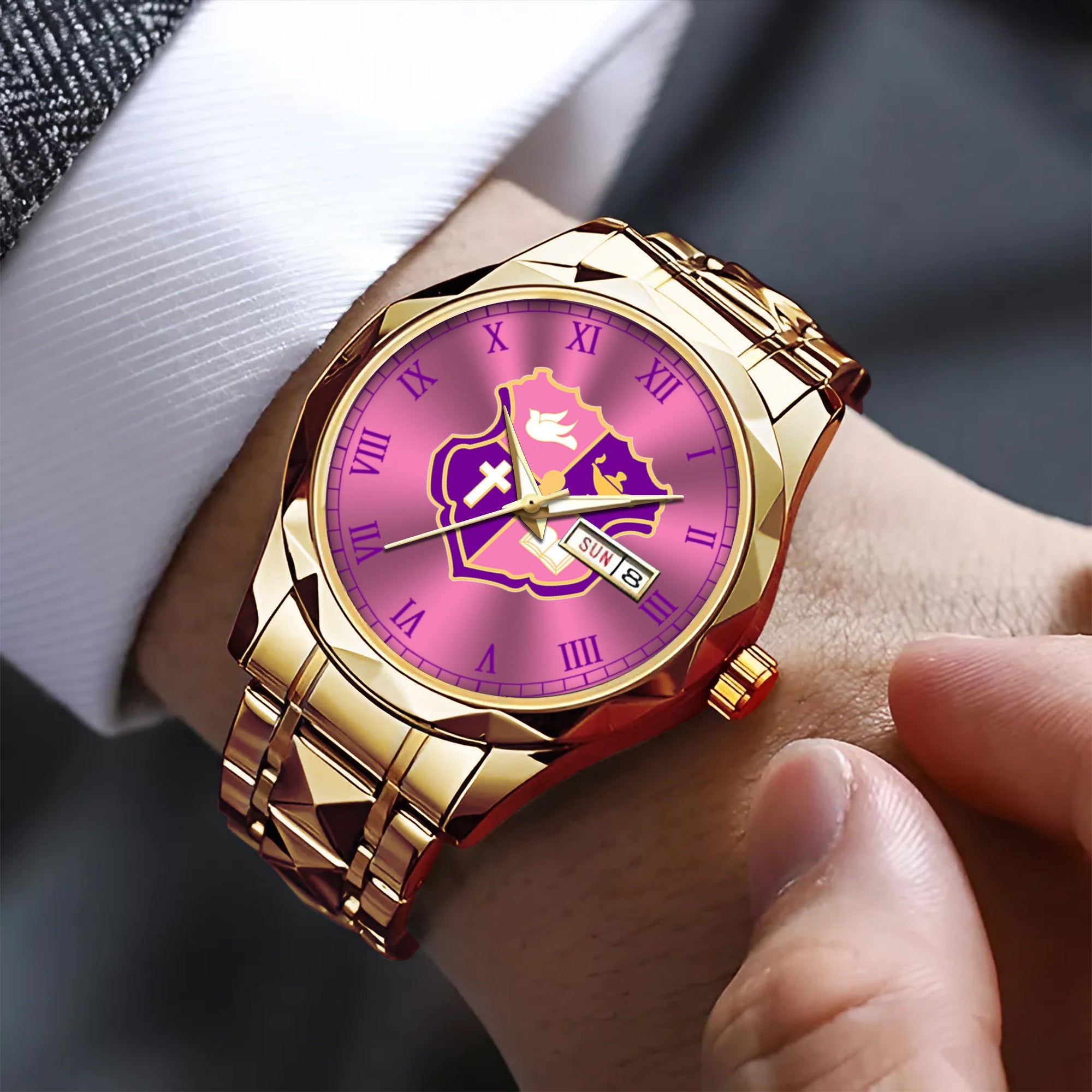 Greeklife Accessories - Kappa Epsilon Psi Military Sorority Alloy Luxury Quartz Watch A31