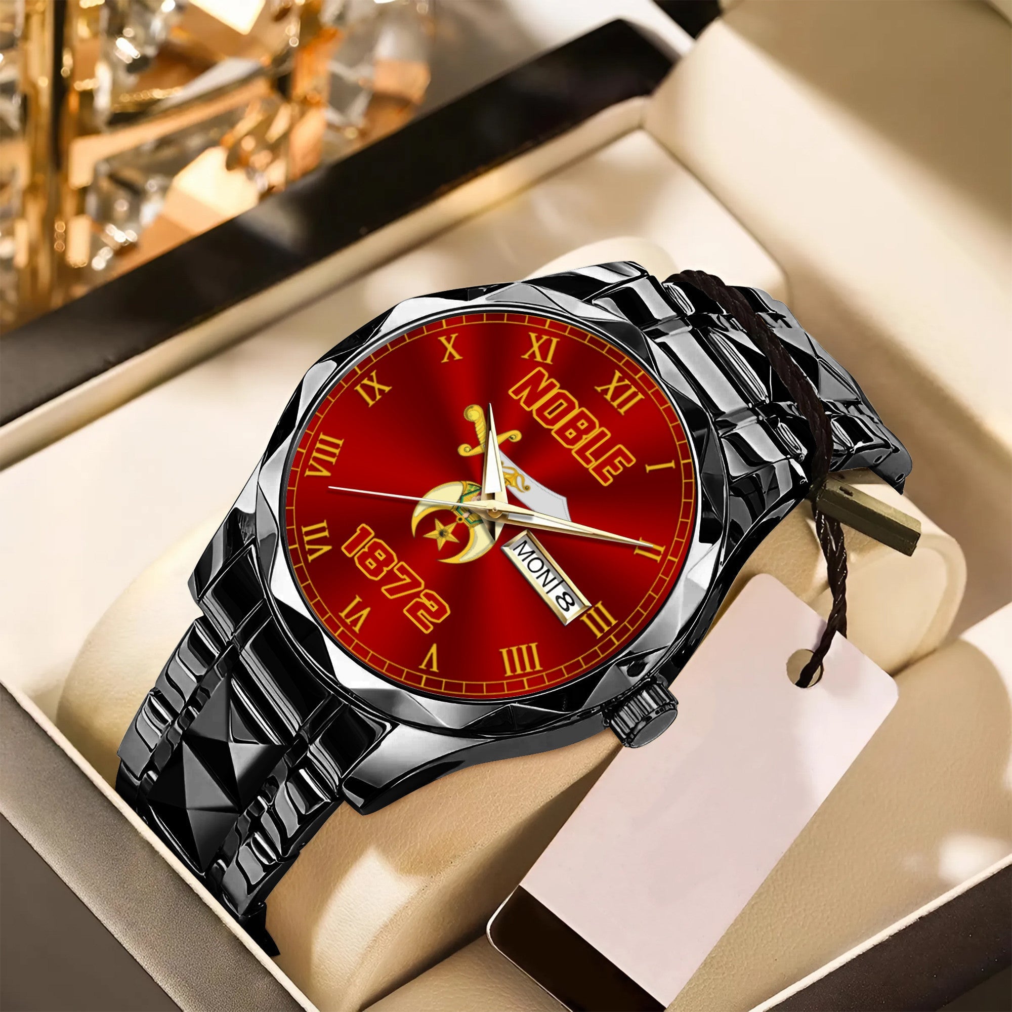 Greeklife Accessories - Shriner Noble Pharaoh Burning Sands Alloy Luxury Quartz Watch A31