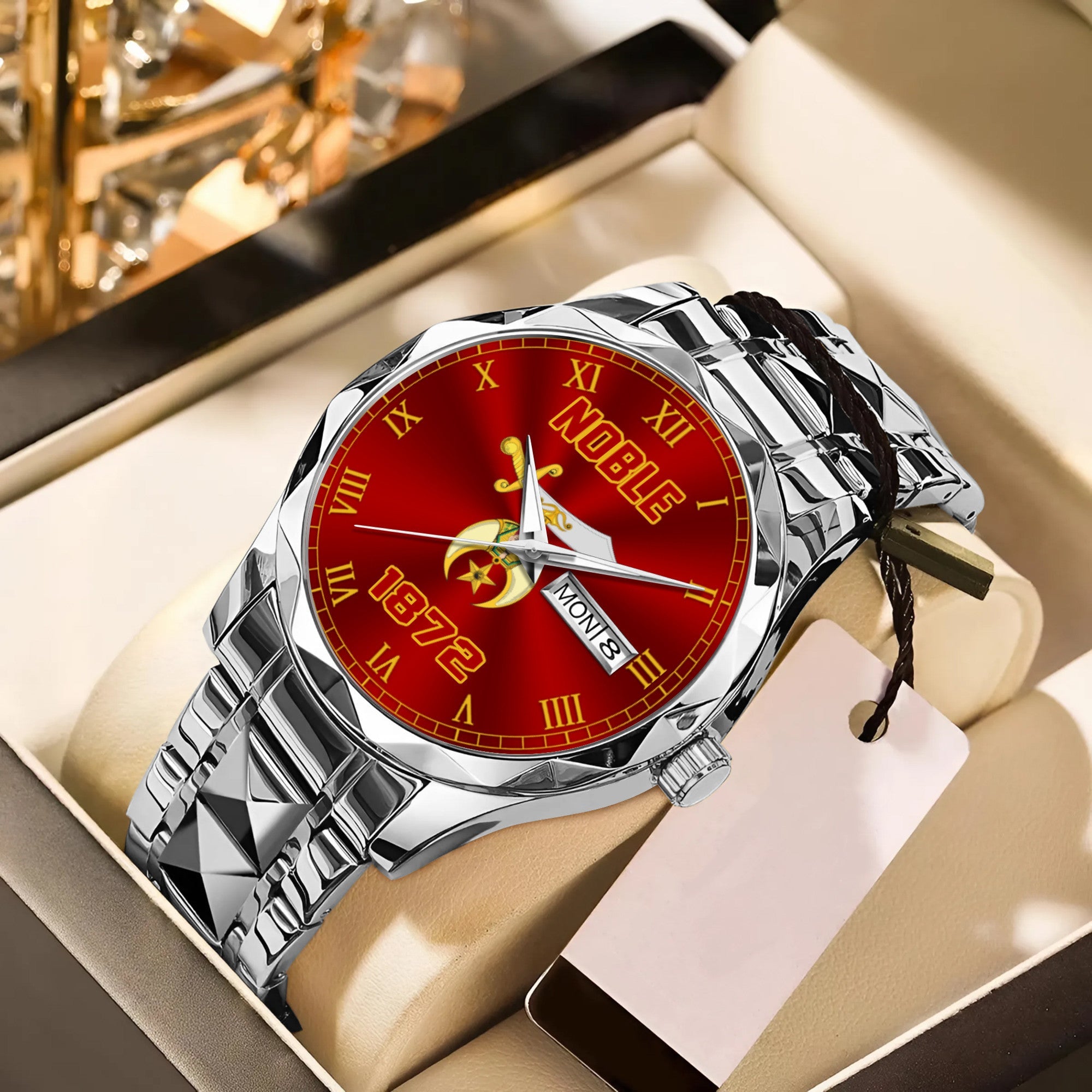 Greeklife Accessories - Shriner Noble Pharaoh Burning Sands Alloy Luxury Quartz Watch A31
