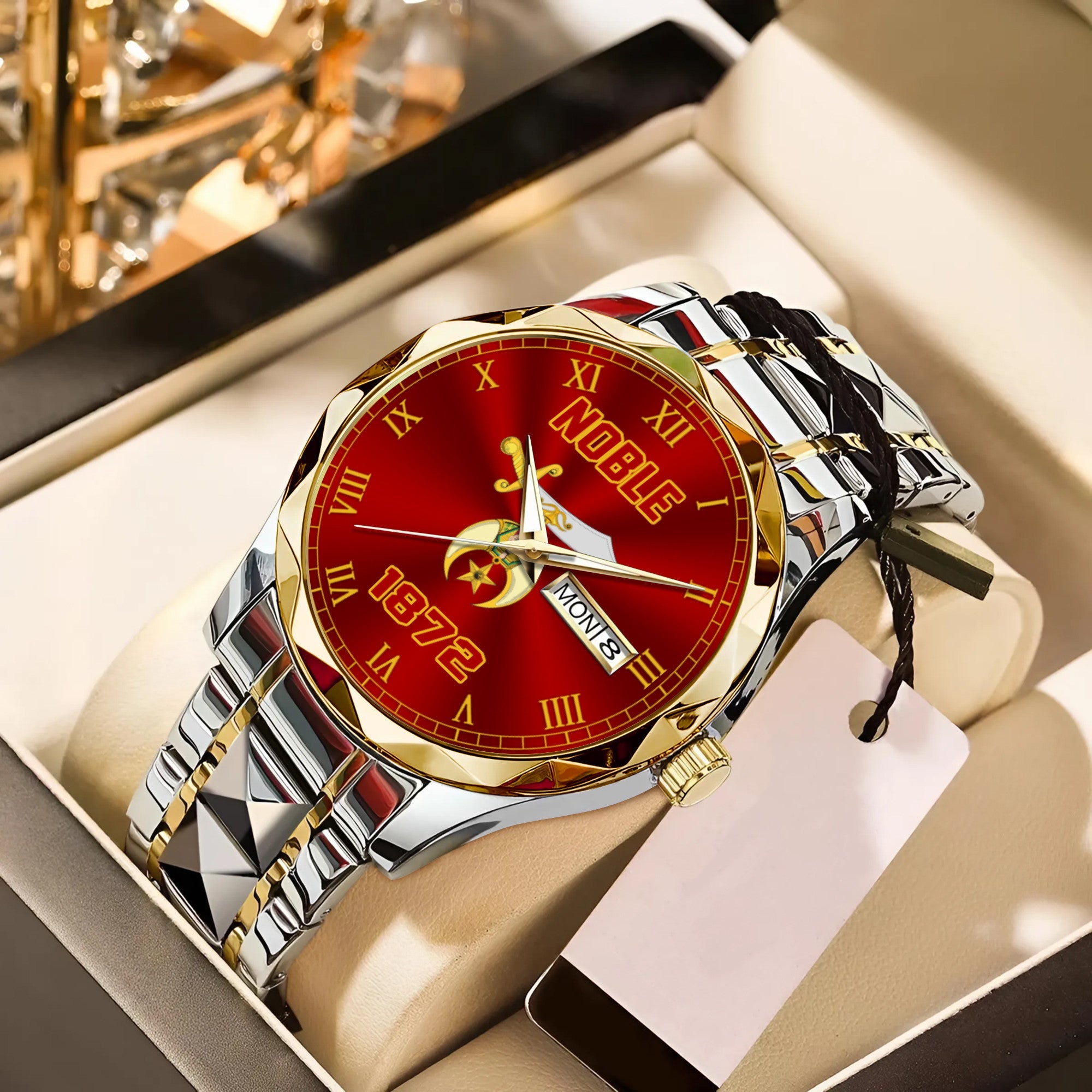 Greeklife Accessories - Shriner Noble Pharaoh Burning Sands Alloy Luxury Quartz Watch A31