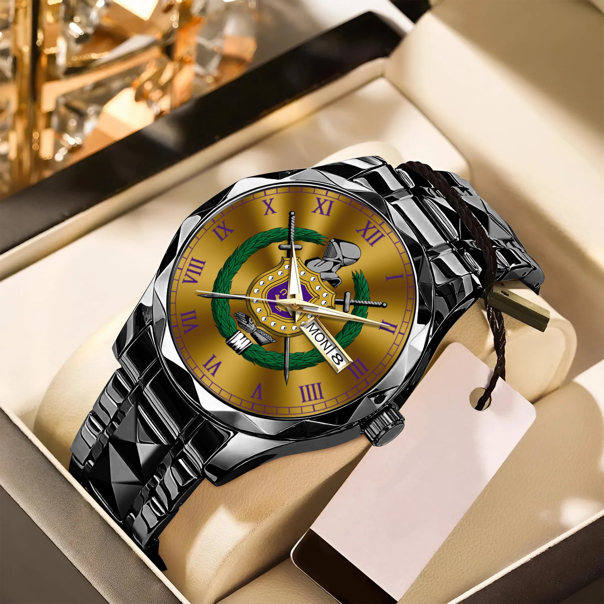 Greeklife Accessories - Omega Psi Phi Fraternity Alloy Luxury Quartz Watch A31