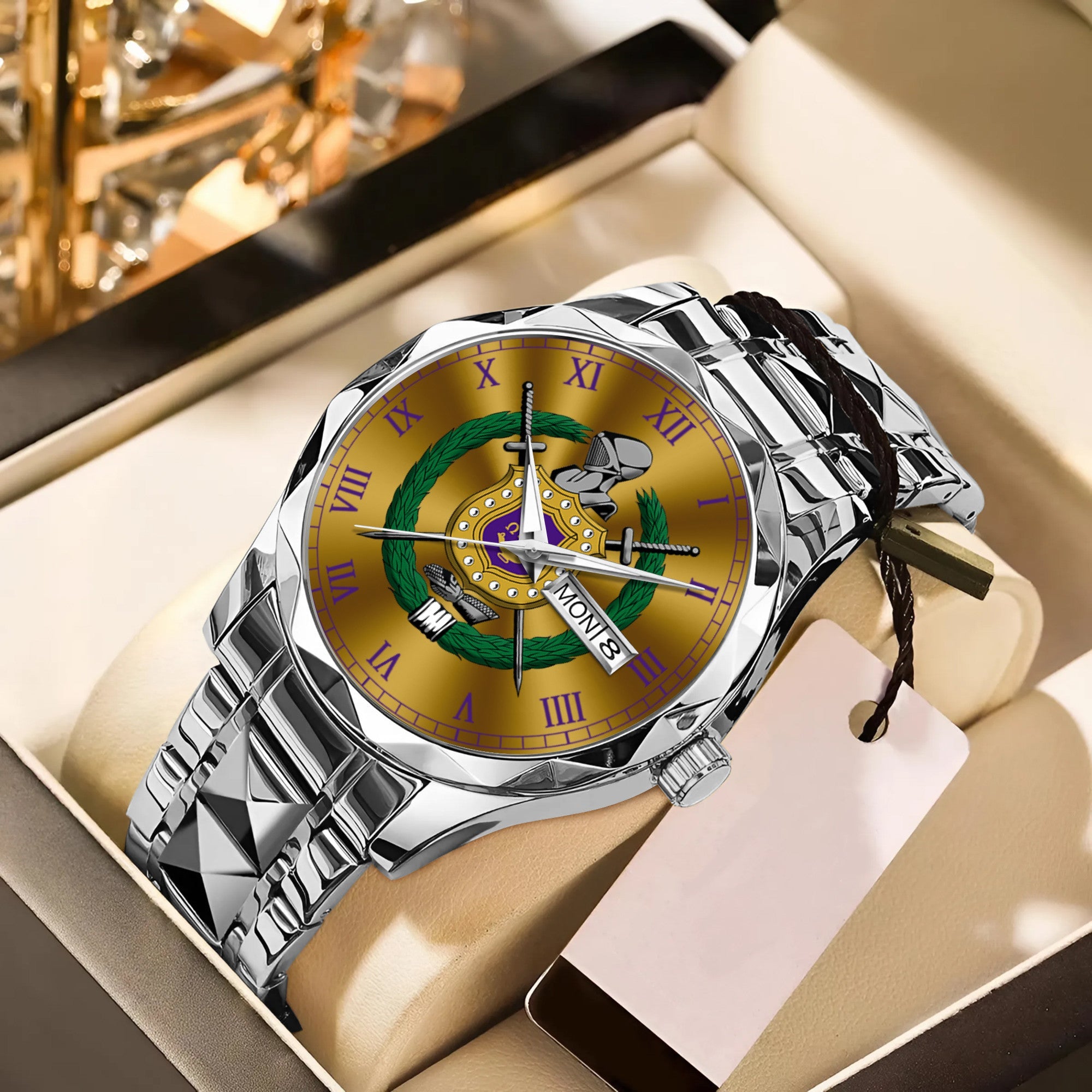 Greeklife Accessories - Omega Psi Phi Fraternity Alloy Luxury Quartz Watch A31