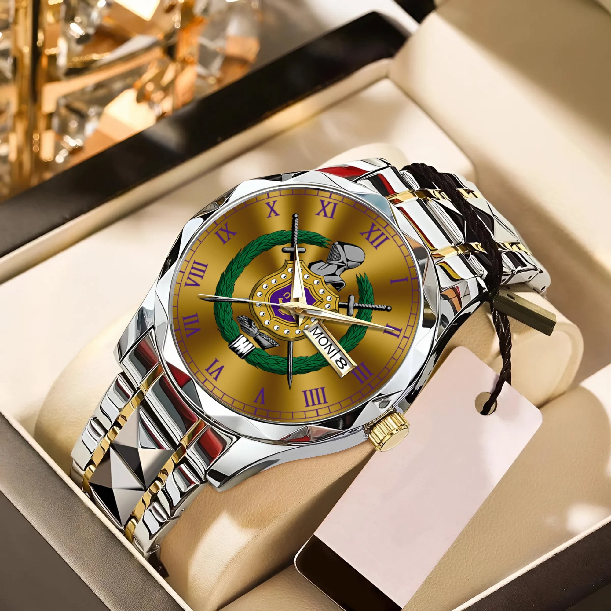 Greeklife Accessories - Omega Psi Phi Fraternity Alloy Luxury Quartz Watch A31